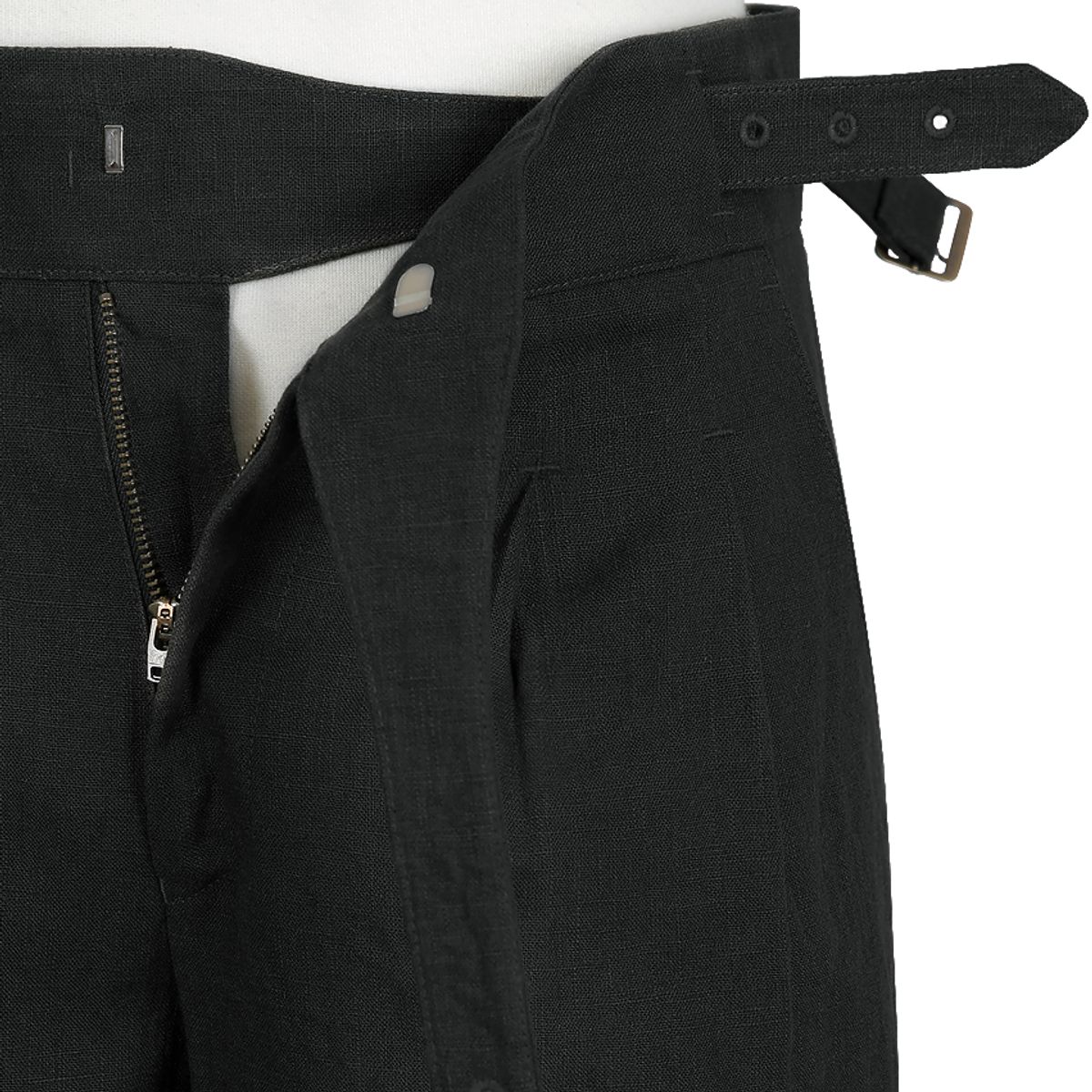 솔티(SORTIE) 8s Linen Gurkha Trousers (Black)