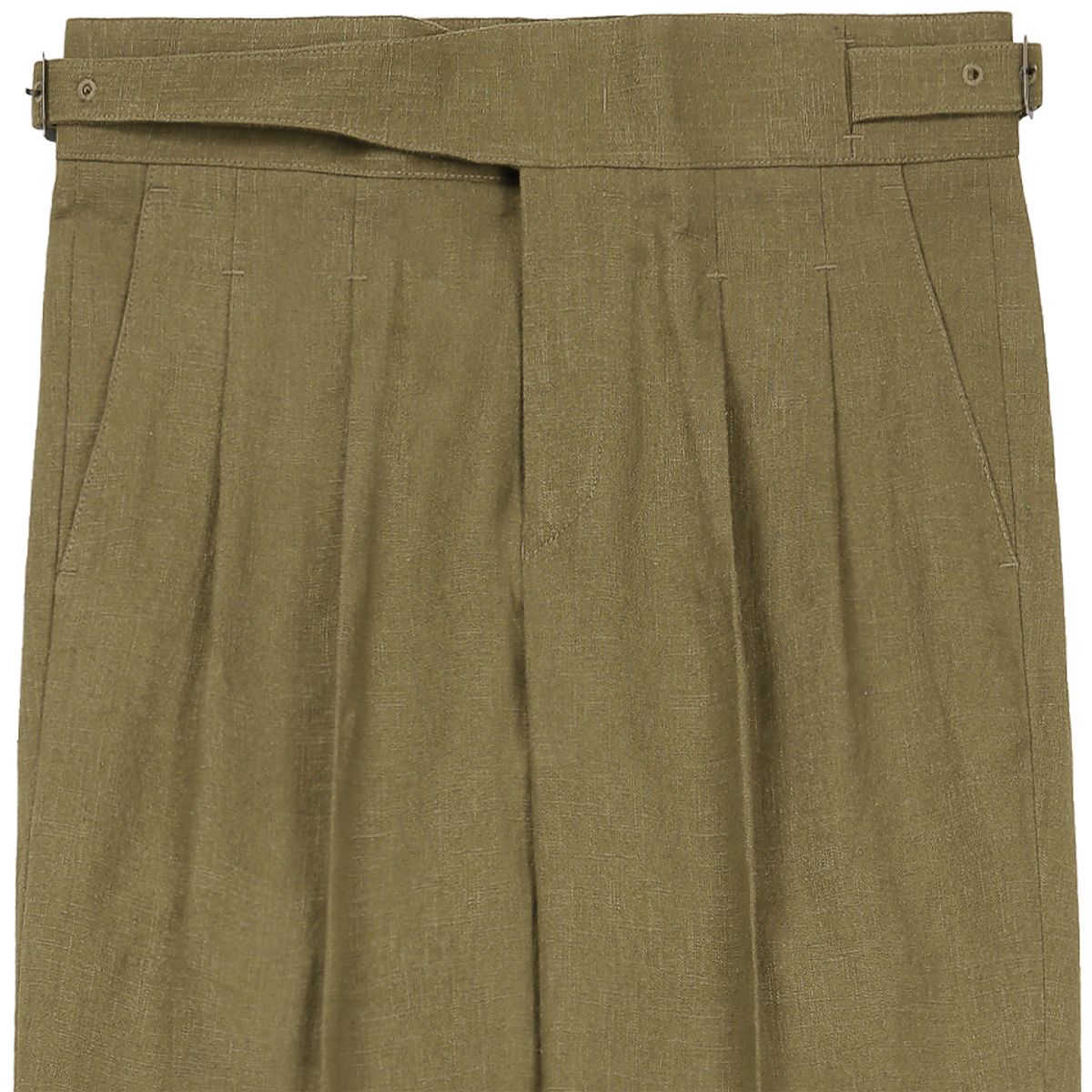솔티(SORTIE) 8s Linen Gurkha Trousers (Beige)