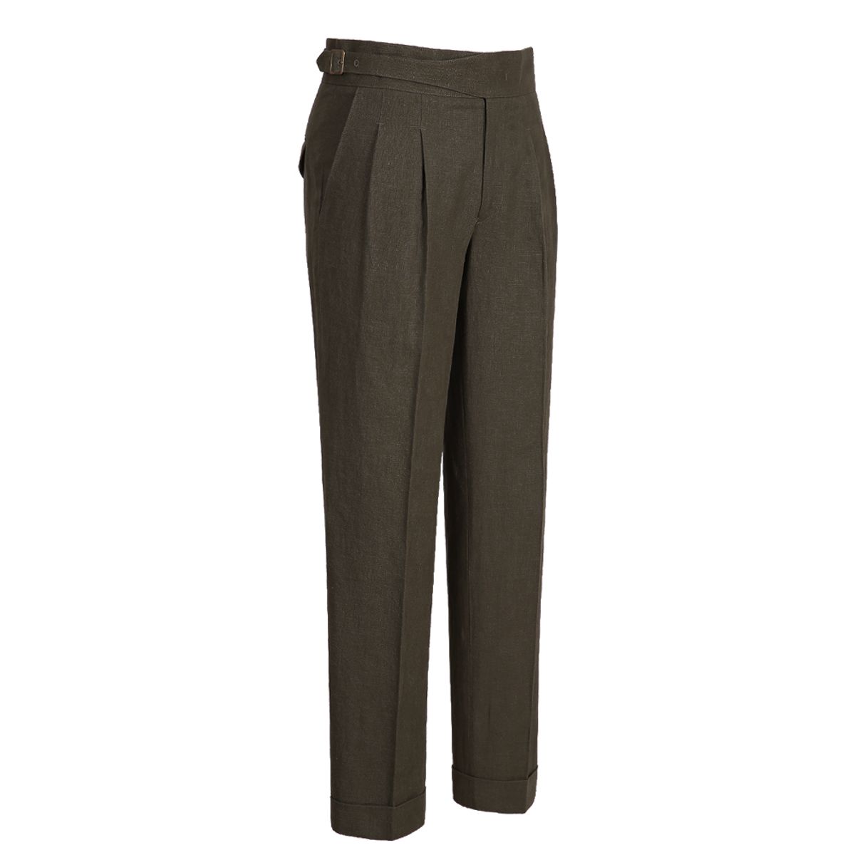 솔티(SORTIE) 8s Linen Gurkha Trousers (Brown)