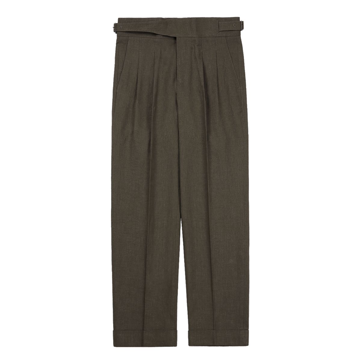 솔티(SORTIE) 8s Linen Gurkha Trousers (Brown)