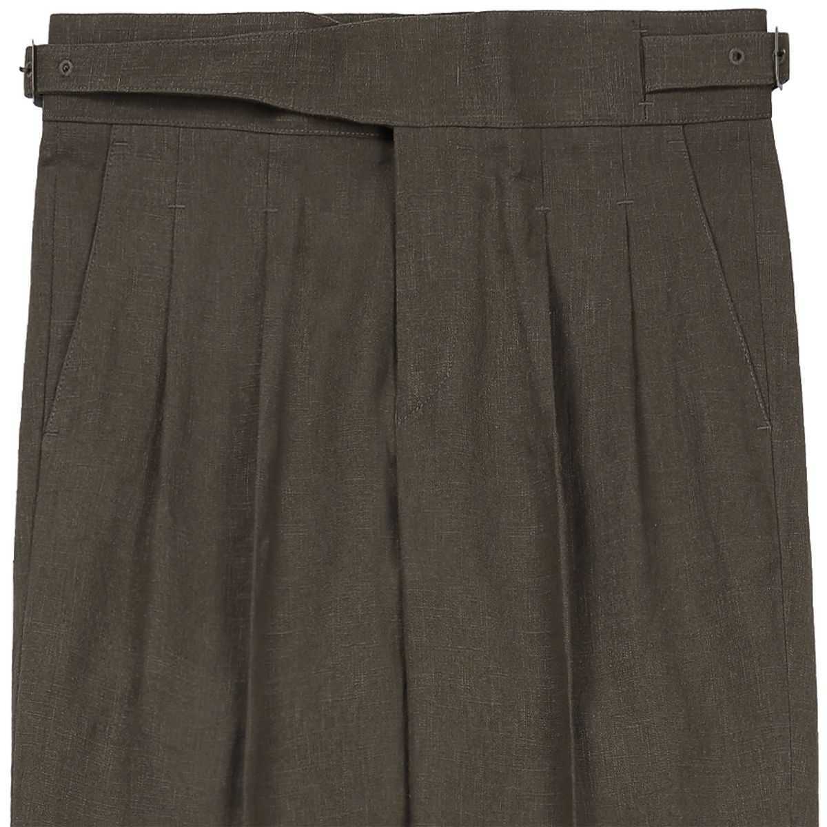 솔티(SORTIE) 8s Linen Gurkha Trousers (Brown)