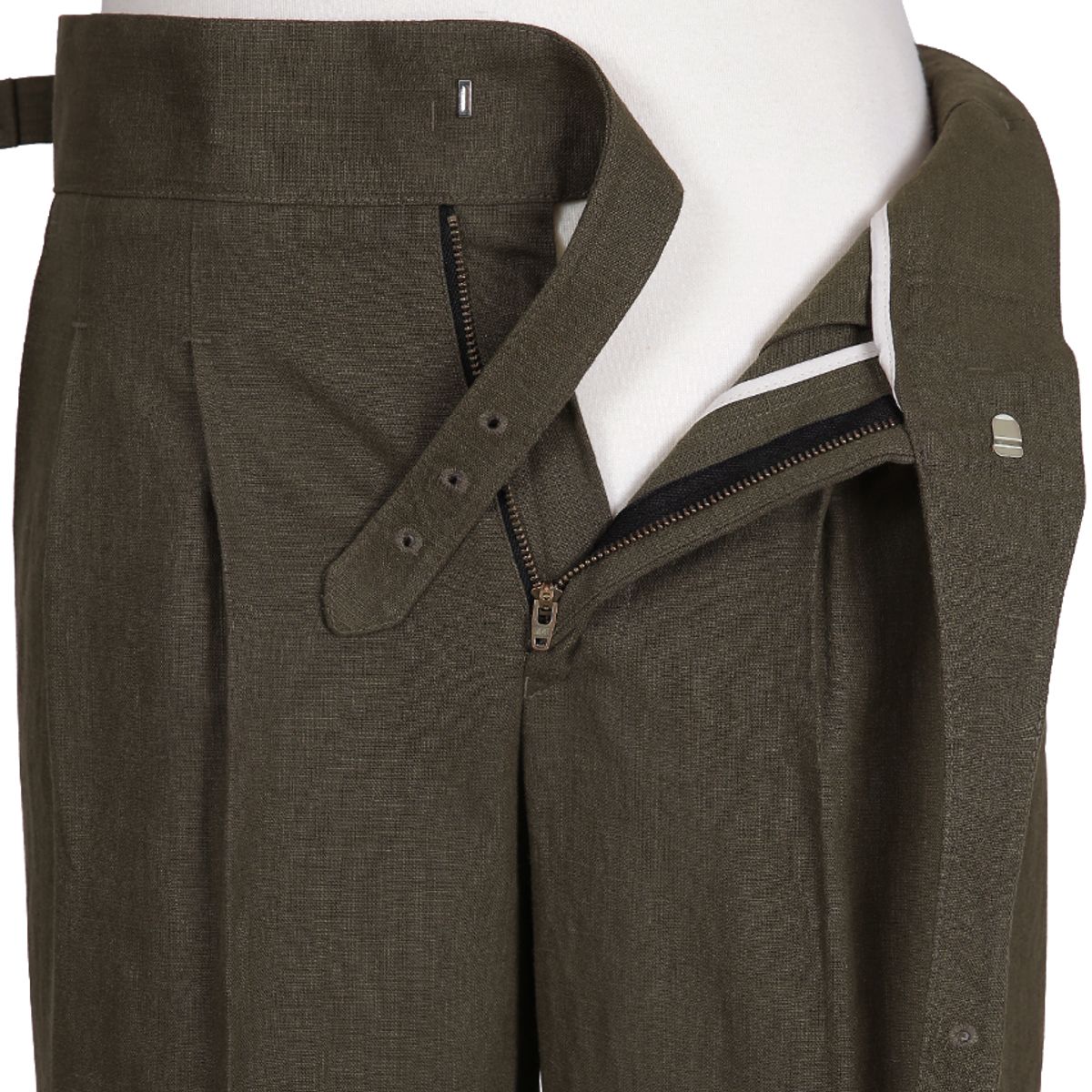 솔티(SORTIE) 8s Linen Gurkha Trousers (Brown)
