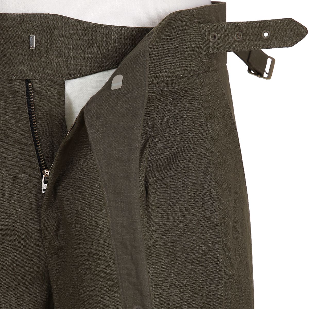 솔티(SORTIE) 8s Linen Gurkha Trousers (Brown)