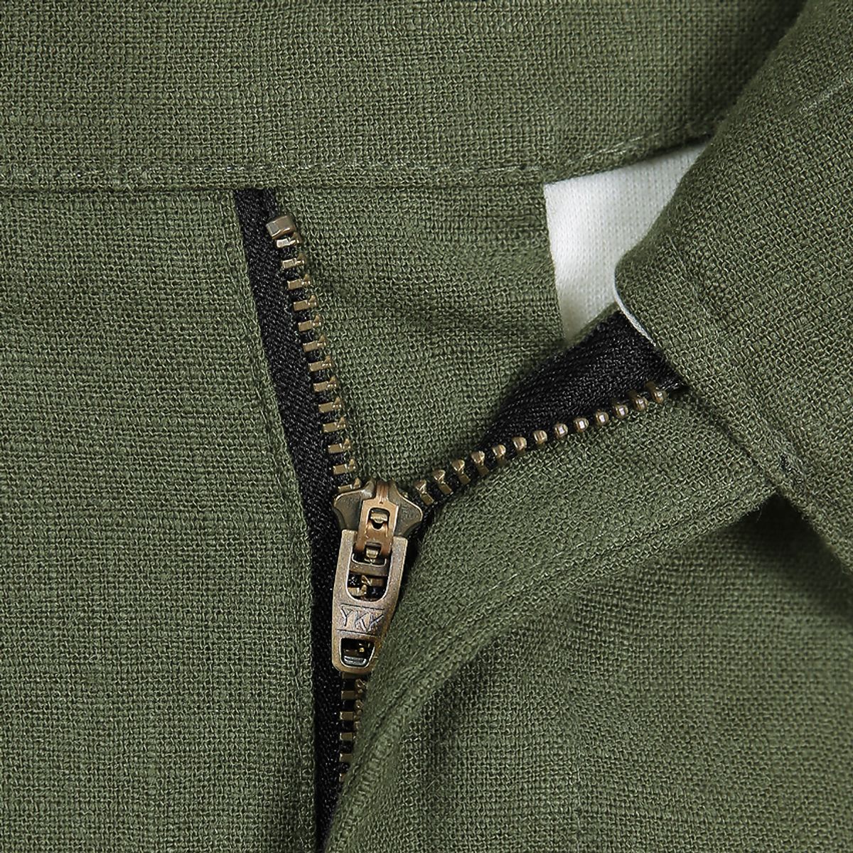 솔티(SORTIE) 8s Linen Gurkha Trousers (Khaki)