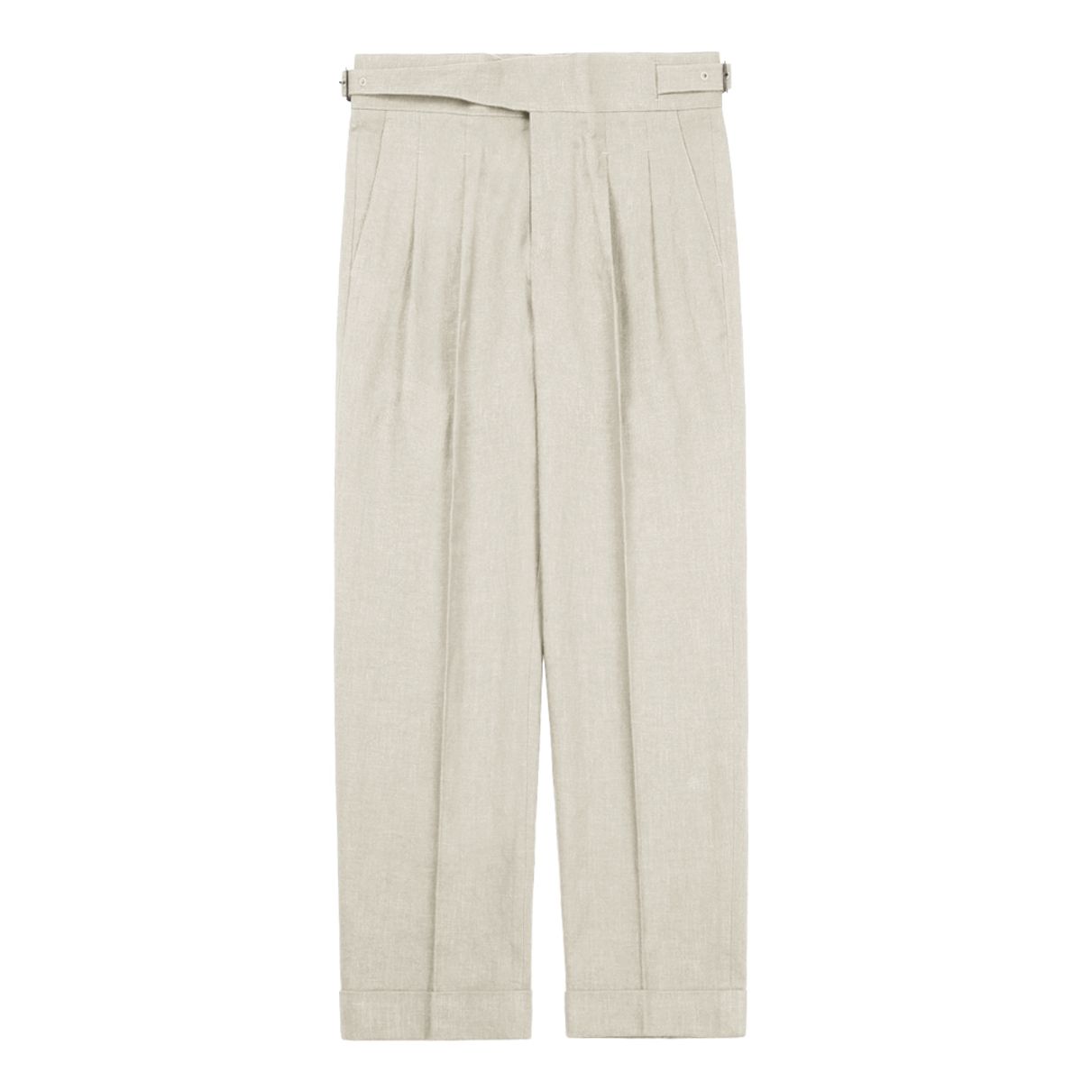 솔티(SORTIE) 8s Linen Gurkha Trousers (Oatmeal)