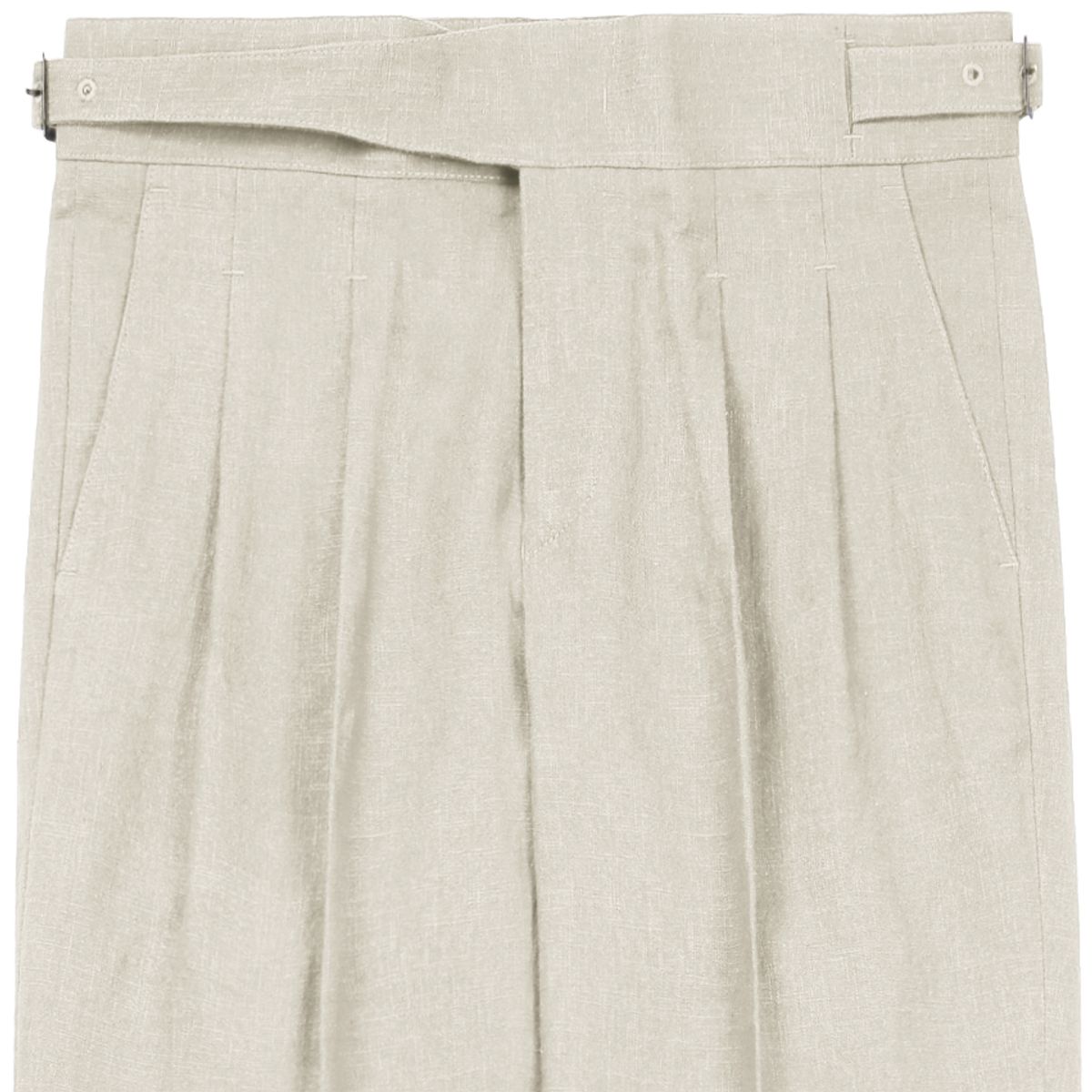 솔티(SORTIE) 8s Linen Gurkha Trousers (Oatmeal)
