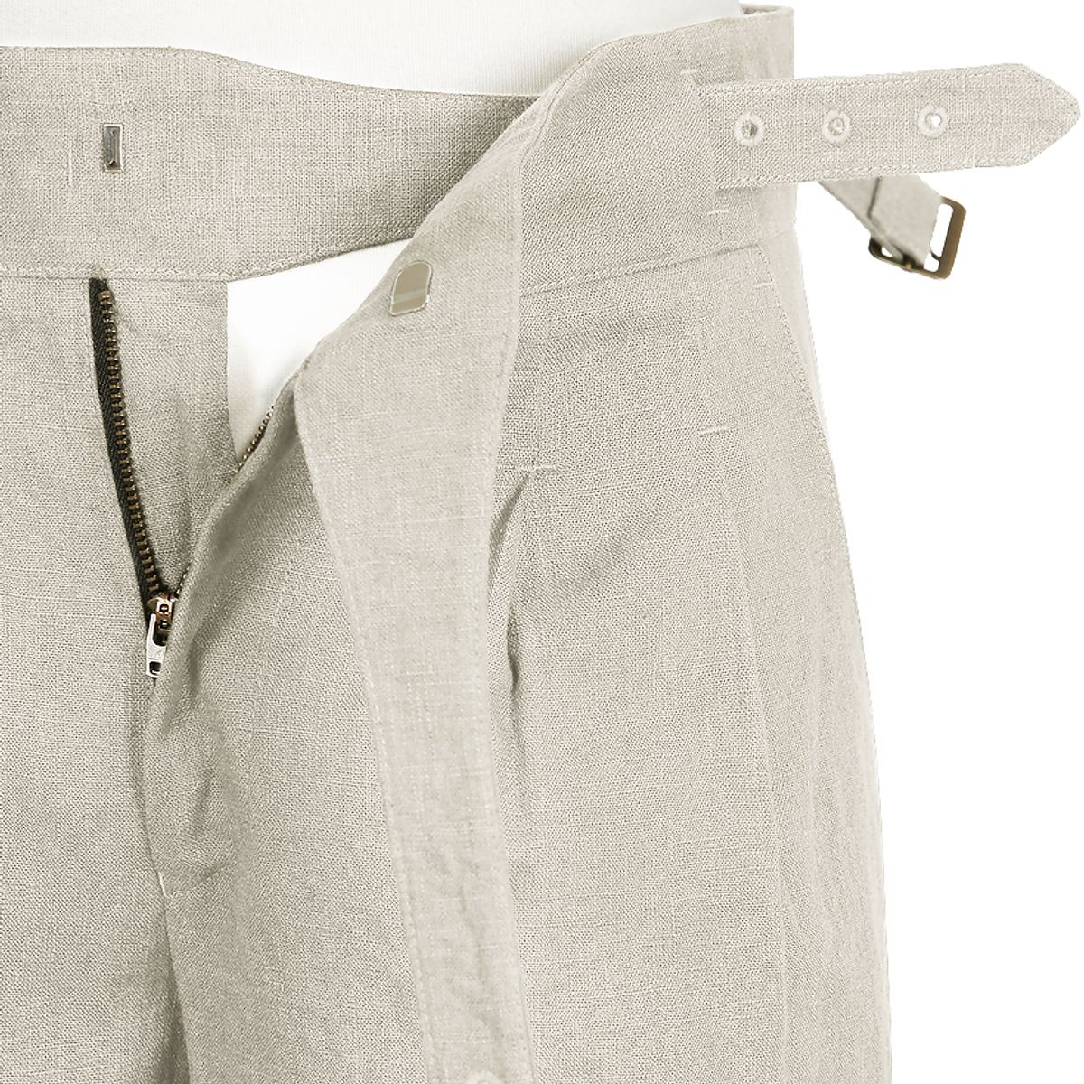 솔티(SORTIE) 8s Linen Gurkha Trousers (Oatmeal)