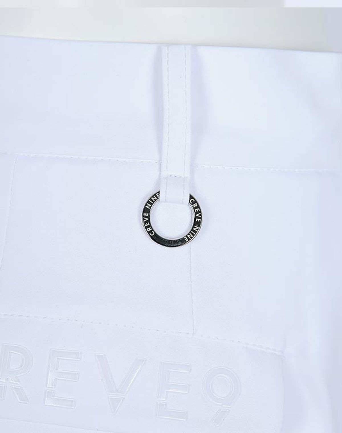 크리브나인(CREVE9) 카프리 플라워 미디 플리츠 스커트WH