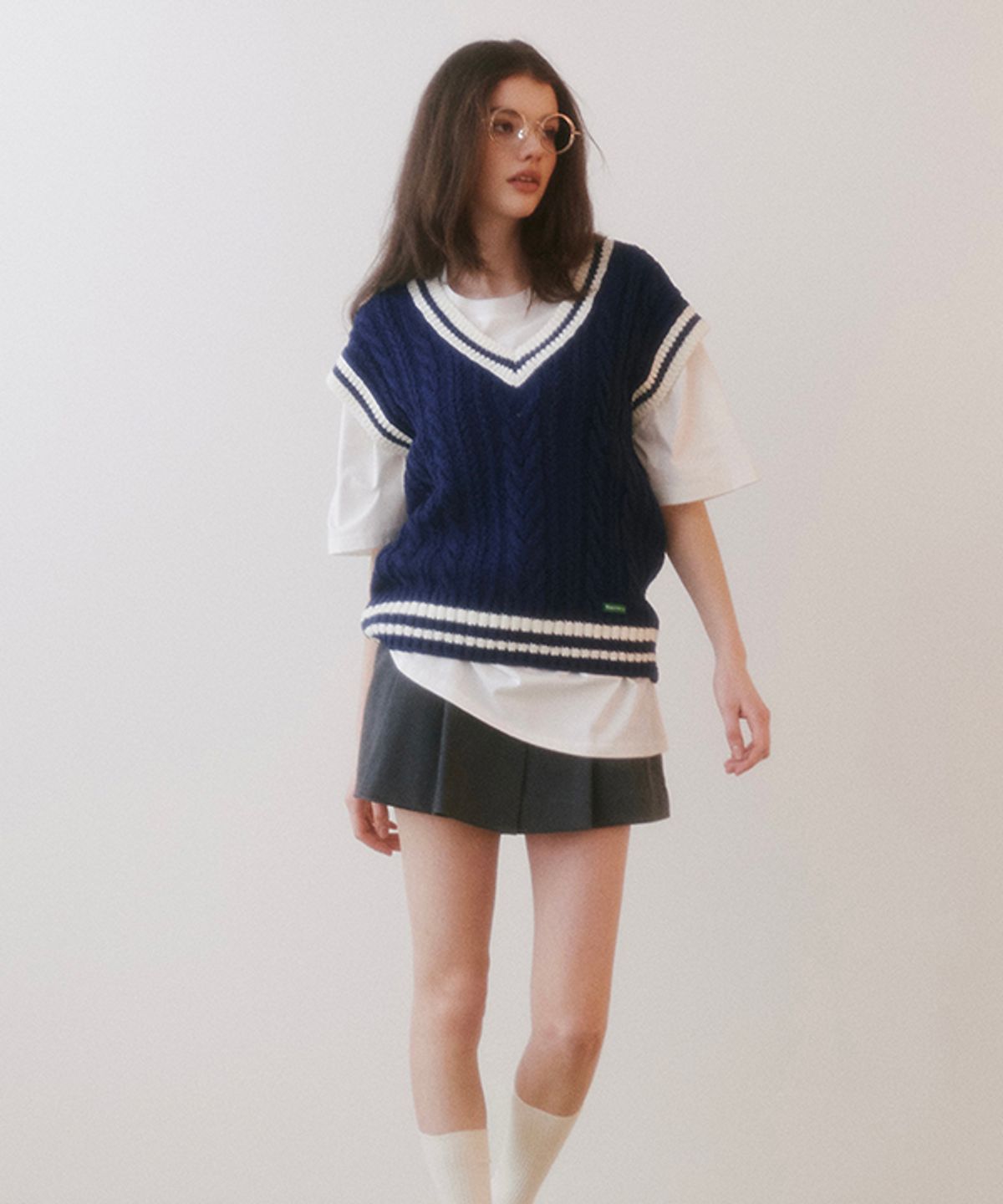 그린버터(GREENBUTTER) Pintuck Pleats Skirt Pants_Belt set (Charcoal)