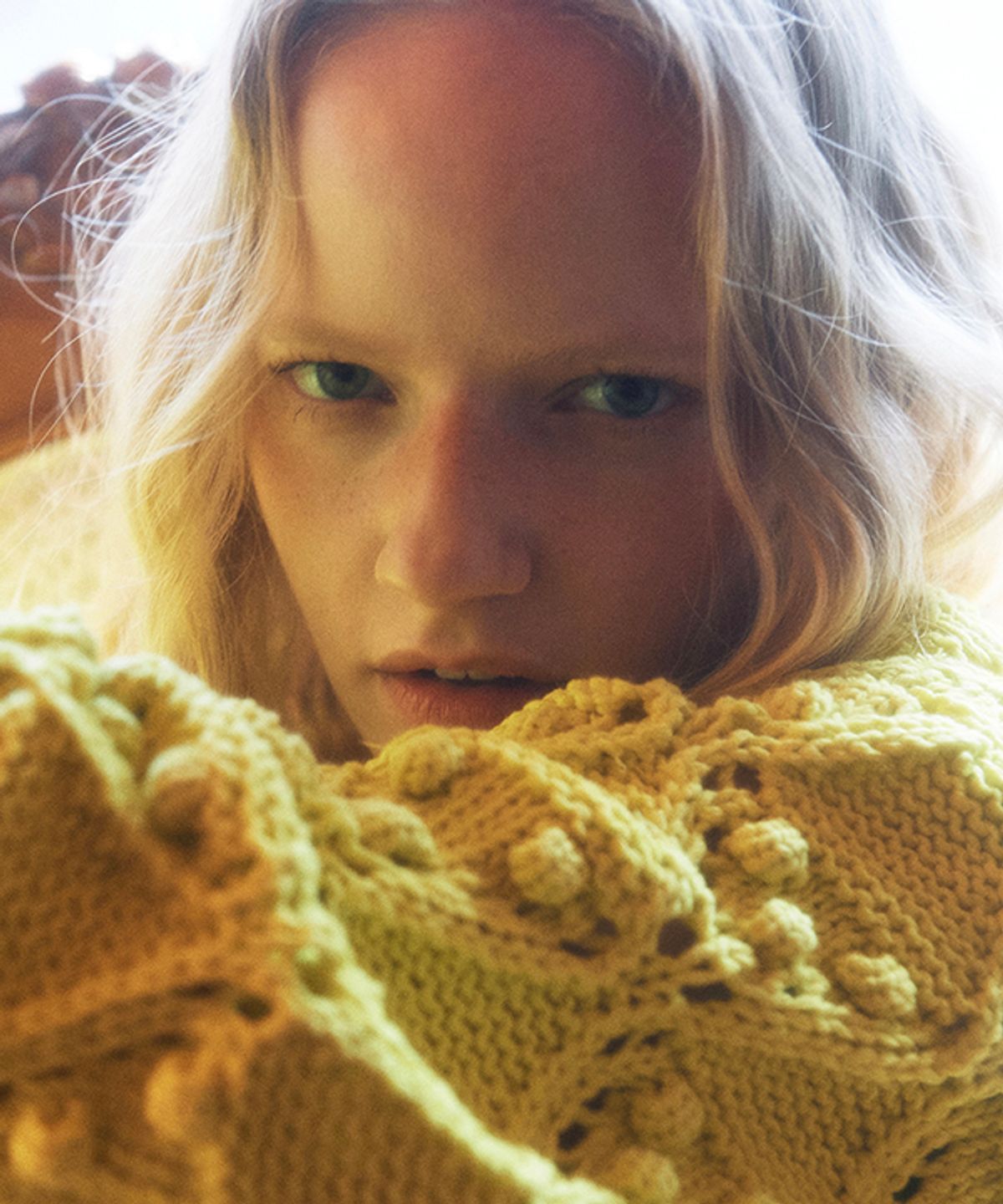 그린버터(GREENBUTTER) Pom Mellow Cotton Linen Cardigan (Yellow)