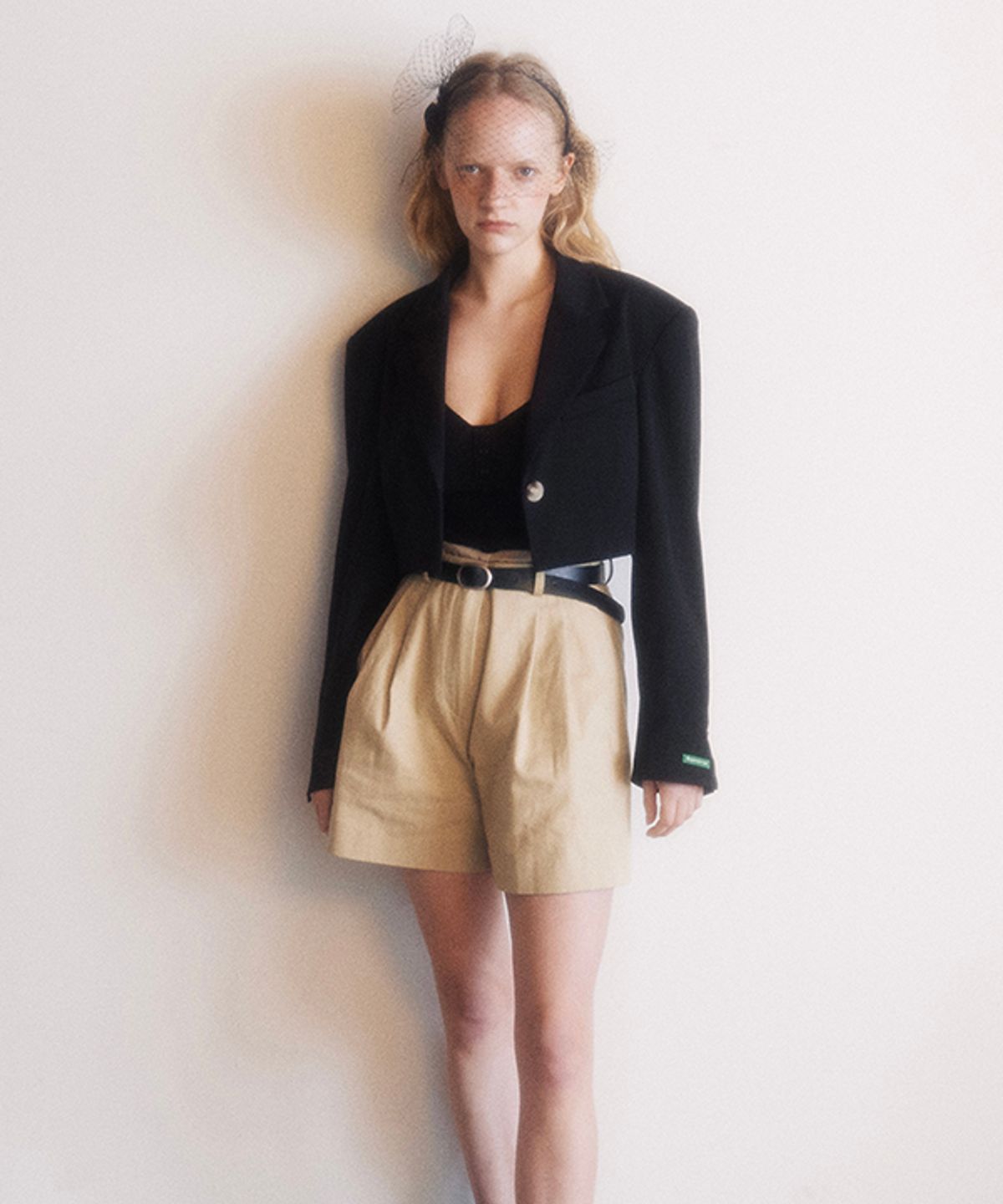 그린버터(GREENBUTTER) Double Layred Pintuck Pants_Belt set (Beige)