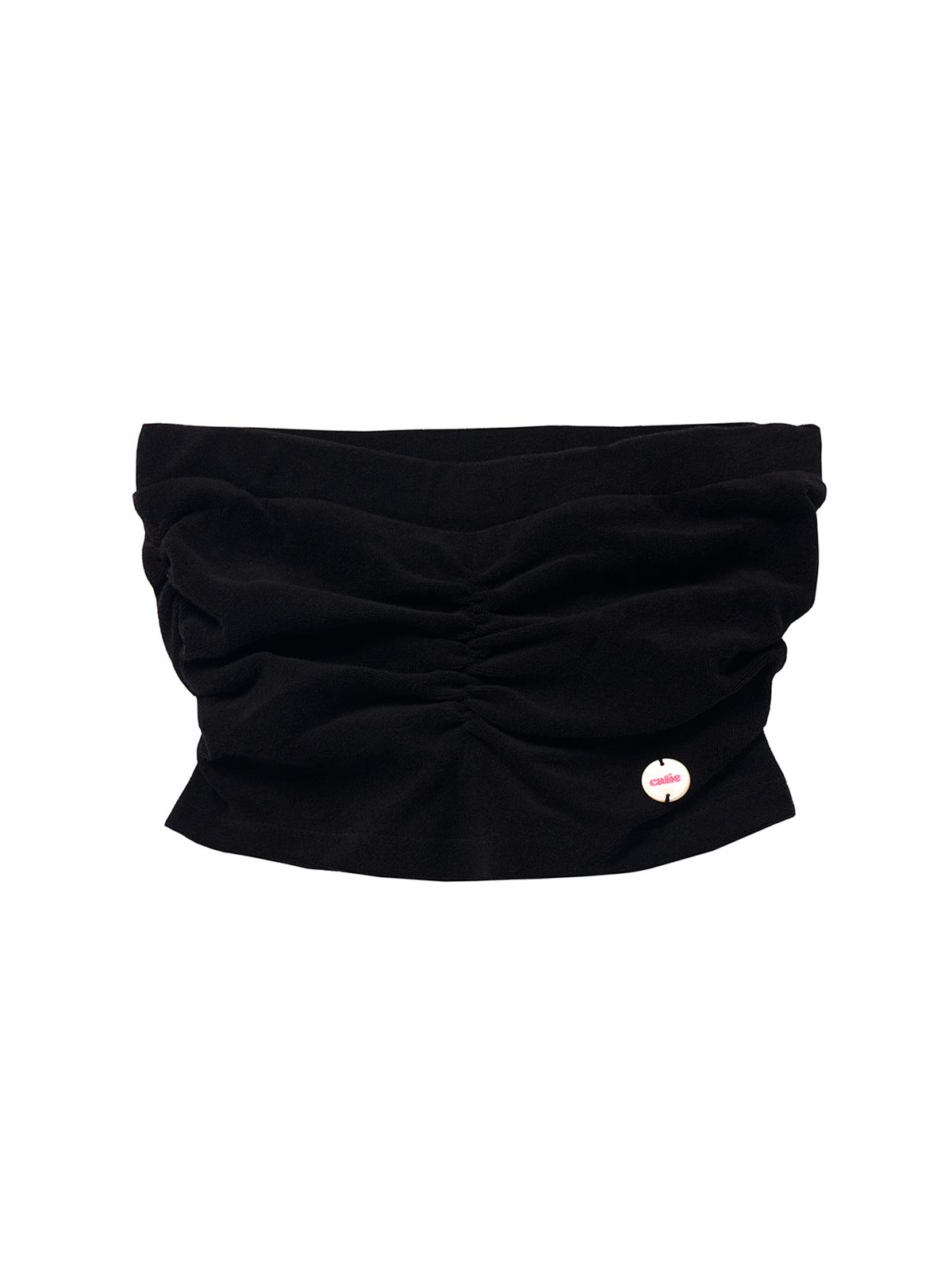 에즈이프 캘리(ASIF CALIE) SHIRRING TUBE TOP BLACK