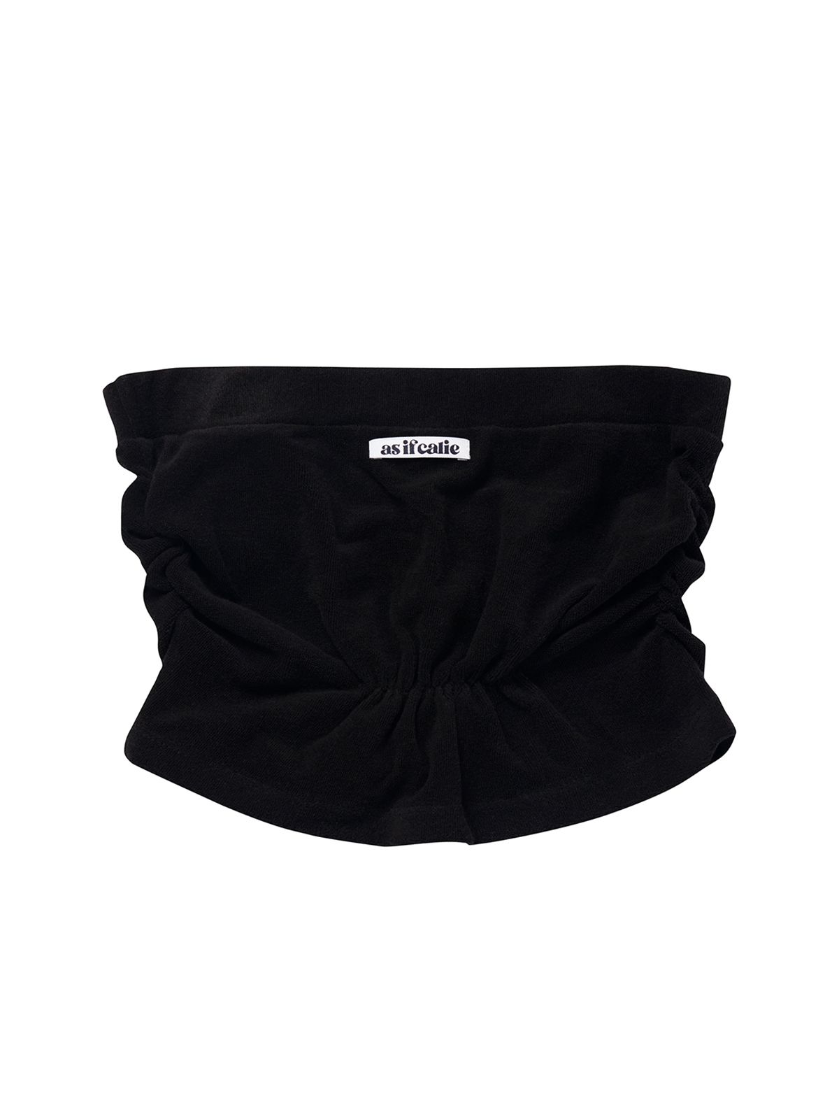 에즈이프 캘리(ASIF CALIE) SHIRRING TUBE TOP BLACK