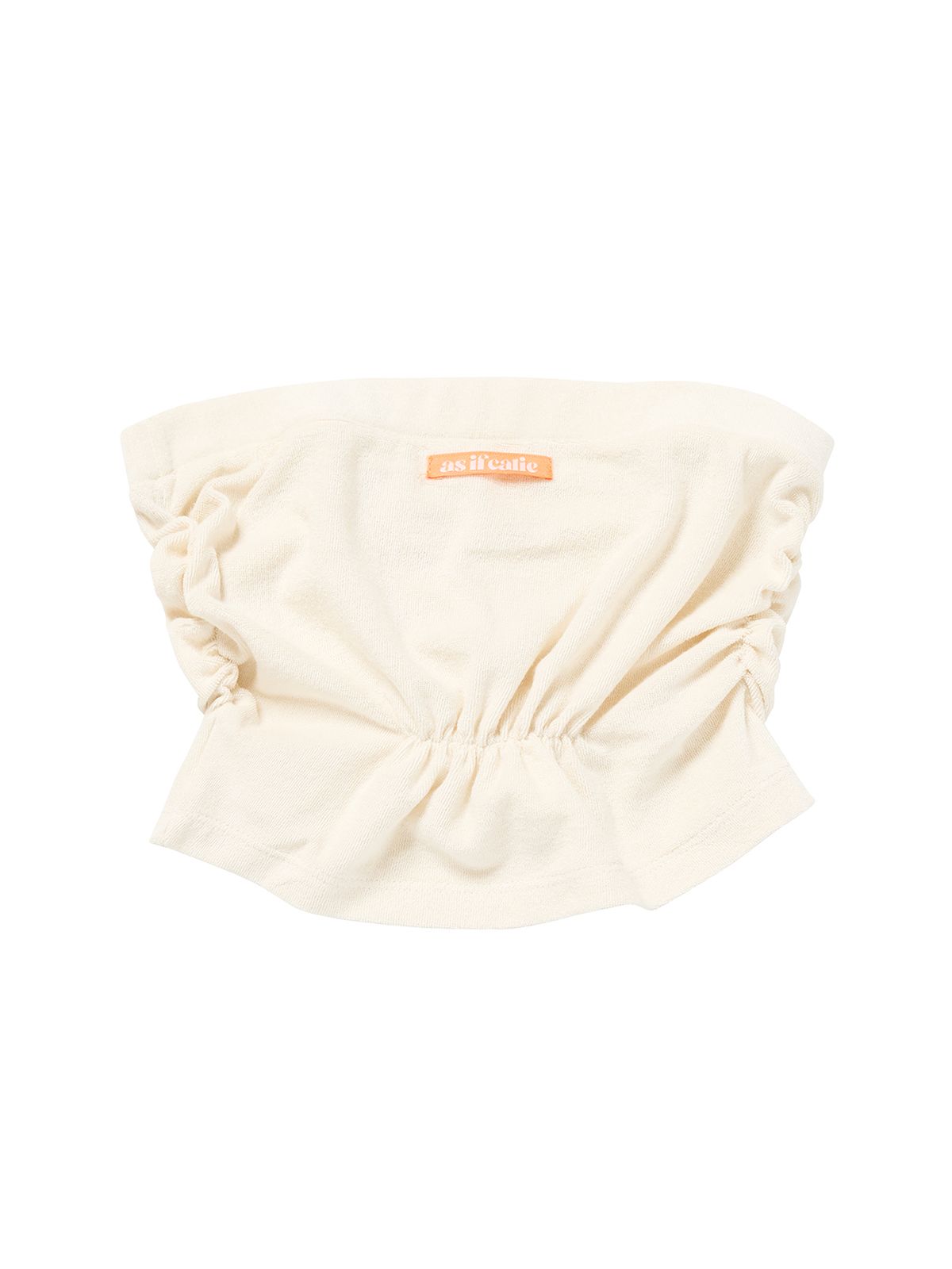 에즈이프 캘리(ASIF CALIE) SHIRRING TUBE TOP IVORY