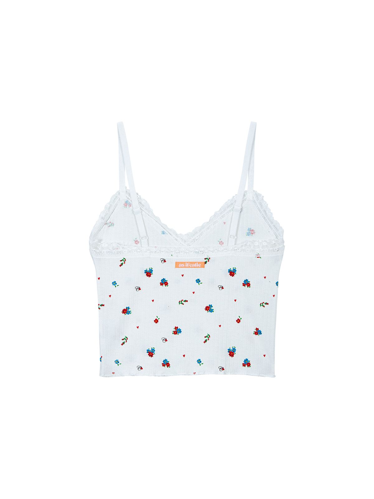 에즈이프 캘리(ASIF CALIE) CALIE LACE RIB TOP IVORY