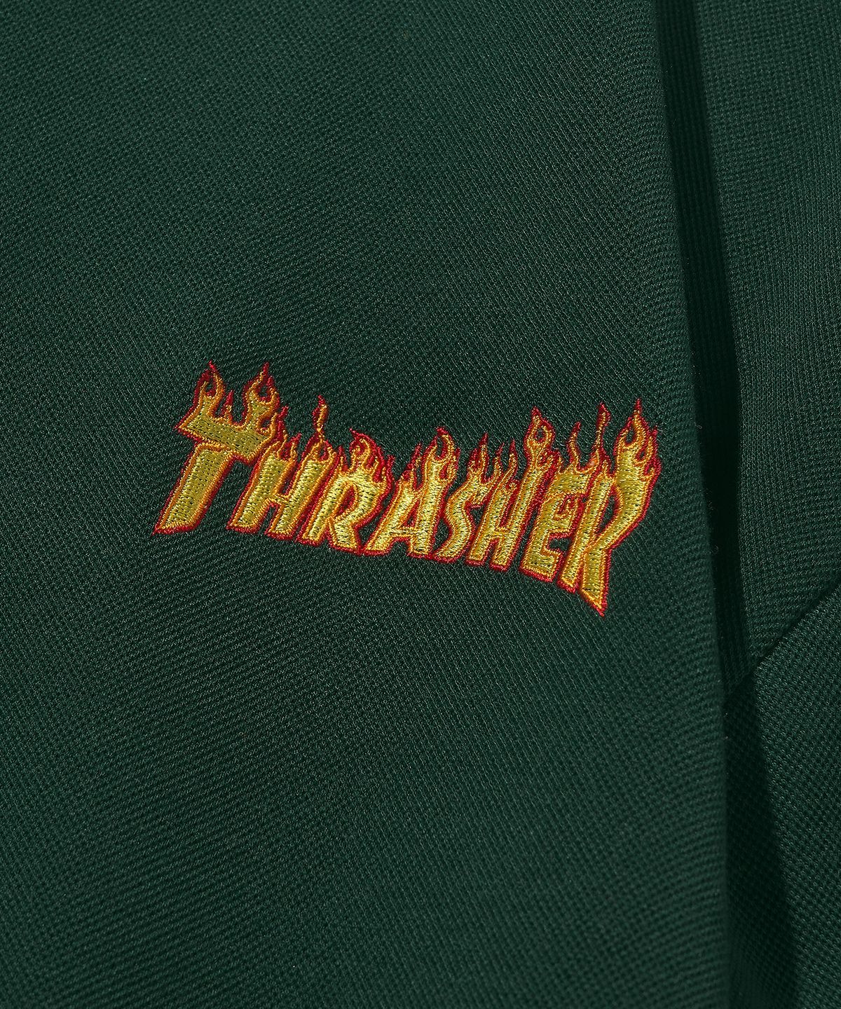 트레셔(THRASHER) 플레임 피케 셔츠 다크 파인