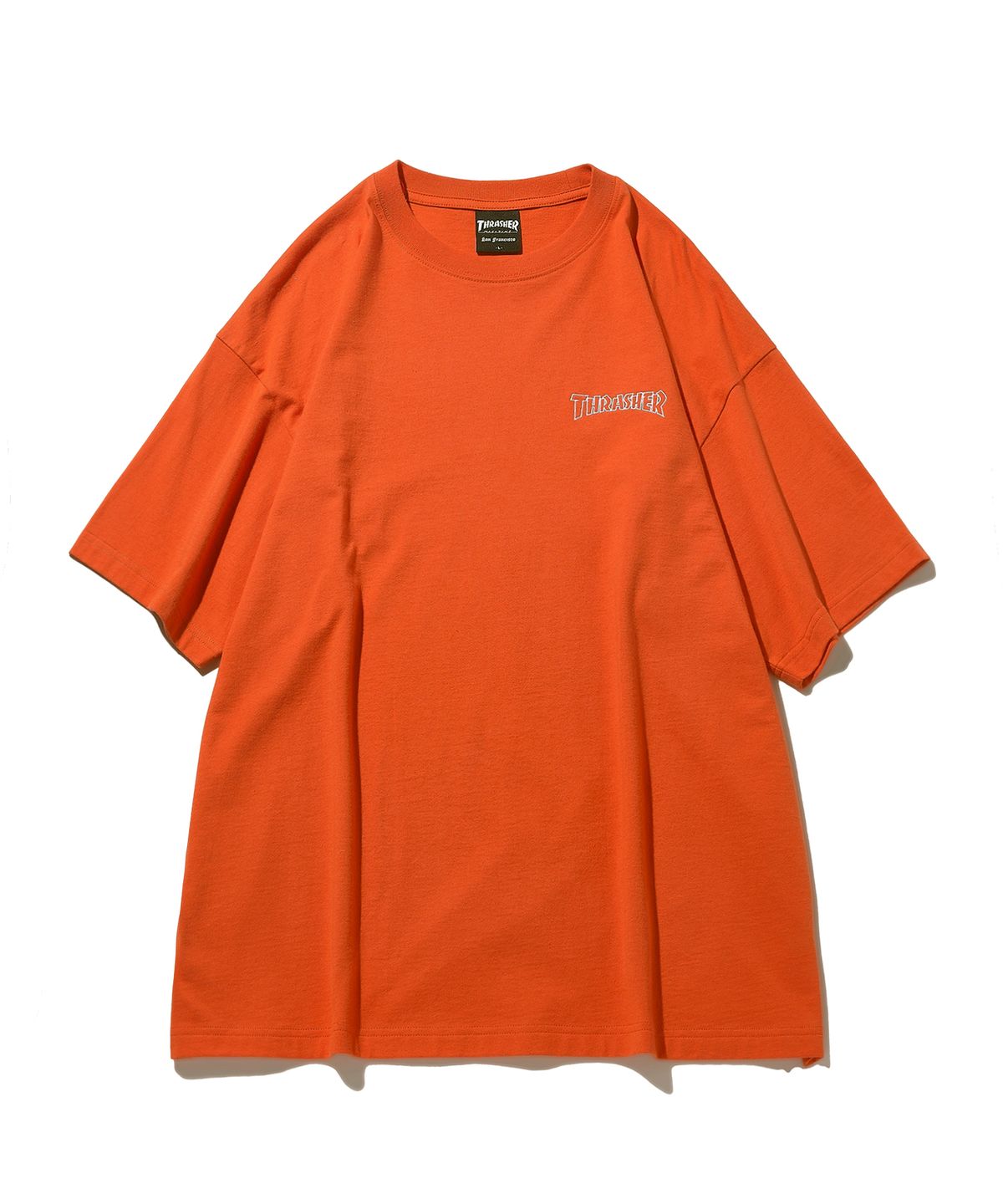 트레셔(THRASHER) 펜타그램 반팔 티셔츠 오렌지