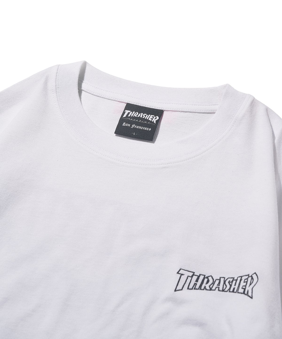 트레셔(THRASHER) 펜타그램 반팔 티셔츠 화이트