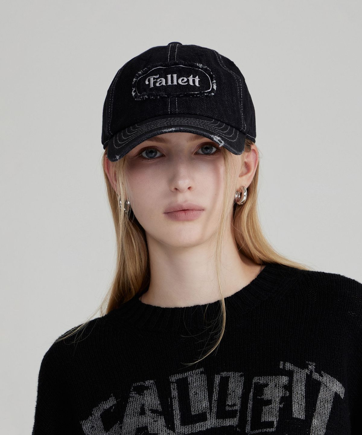 팔렛(FALLETT) 빈티지 볼캡 블랙