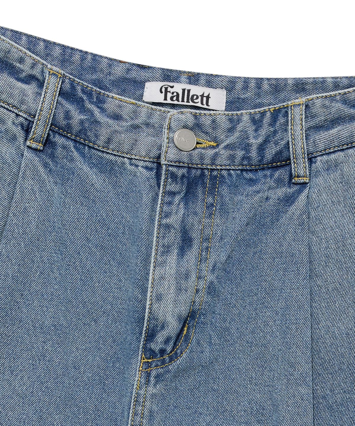 팔렛(FALLETT) 버뮤다 데님 쇼츠 블루