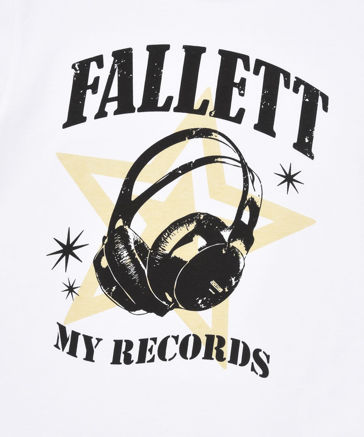 팔렛(FALLETT) 마이 레코드 링거 반팔티 화이트