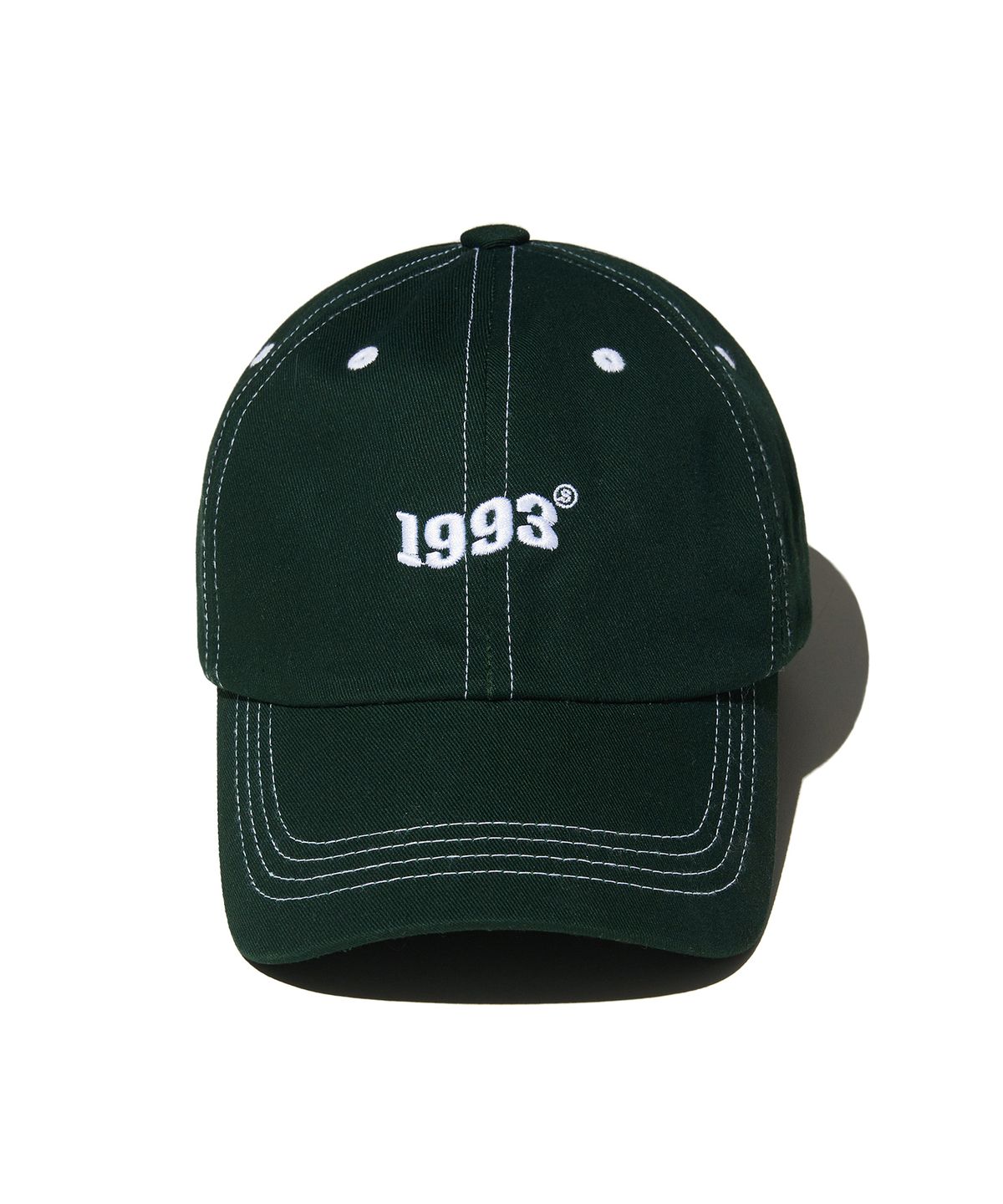 1993스튜디오(1993STUDIO) 웨이브 로고 볼캡_다크그린