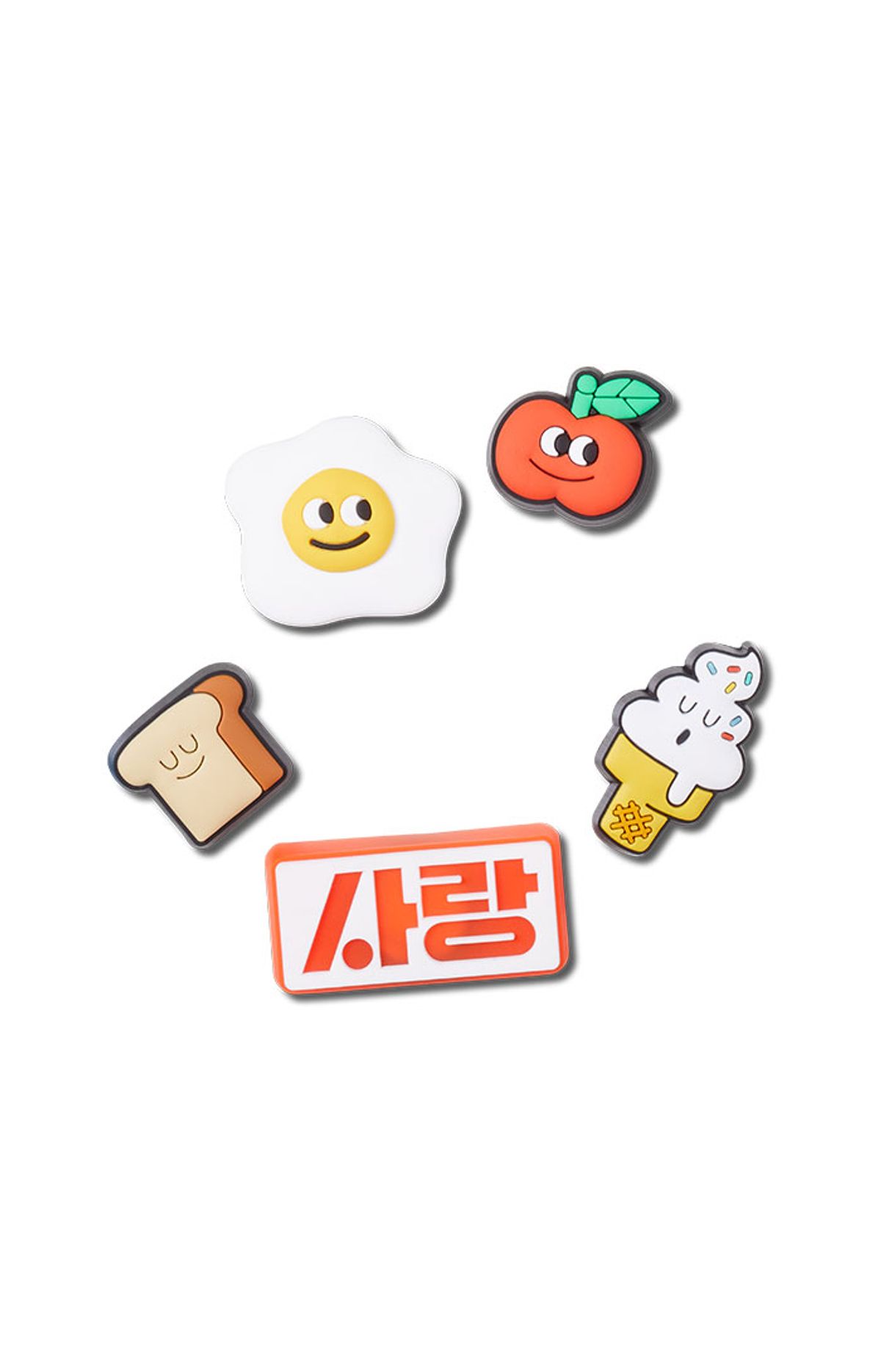 크록스(CROCS) 지비츠 한국 주전부리 5 SET