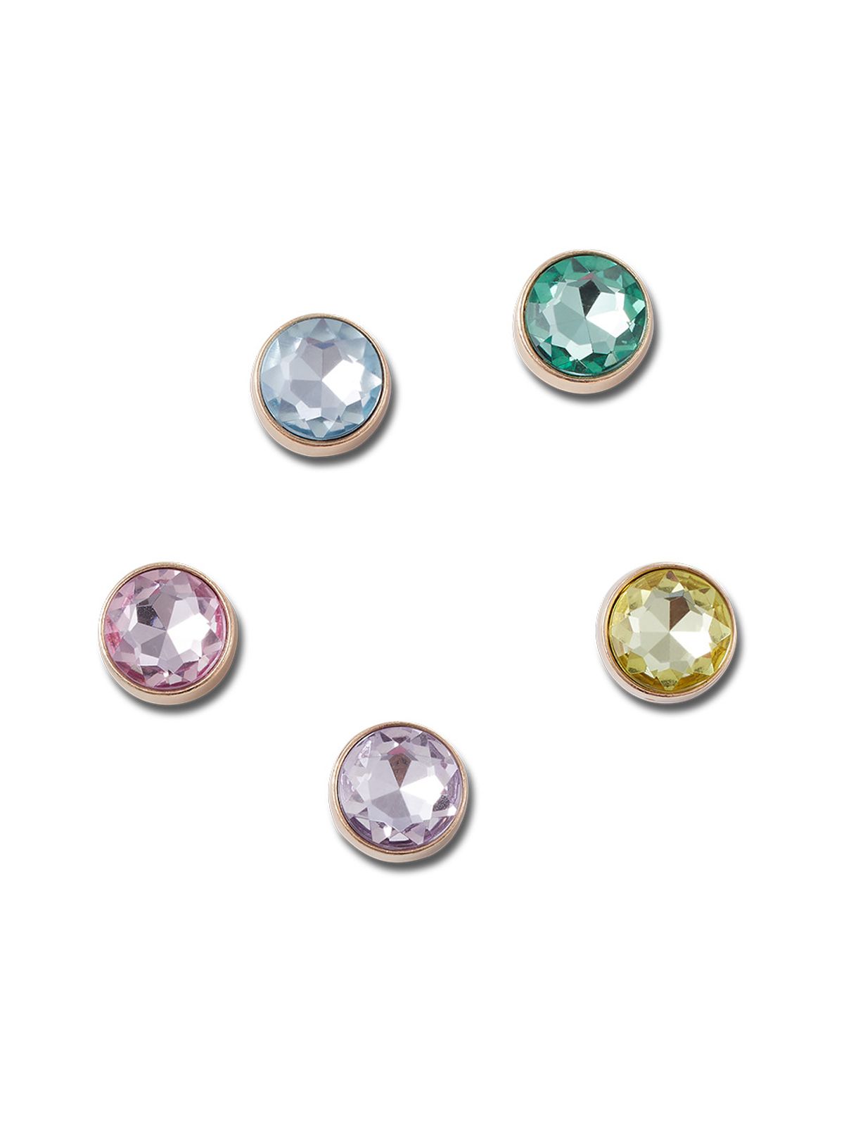 크록스(CROCS) 지비츠 GOLD AND GEM 5 PACK