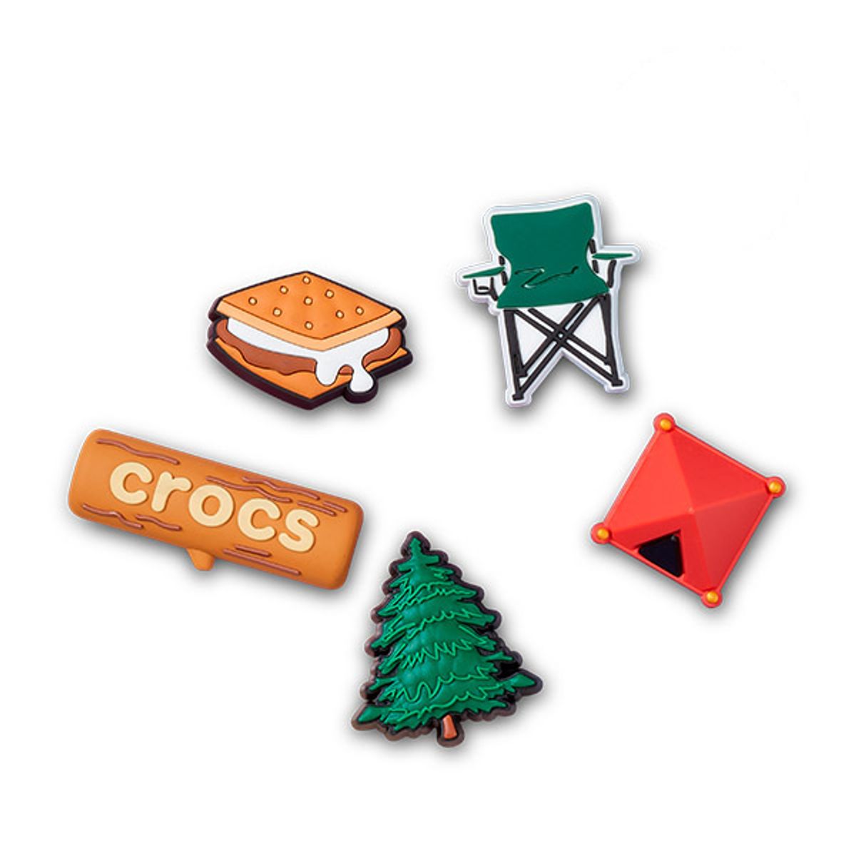 크록스(CROCS) 지비츠 GONE CAMPING 5 SET