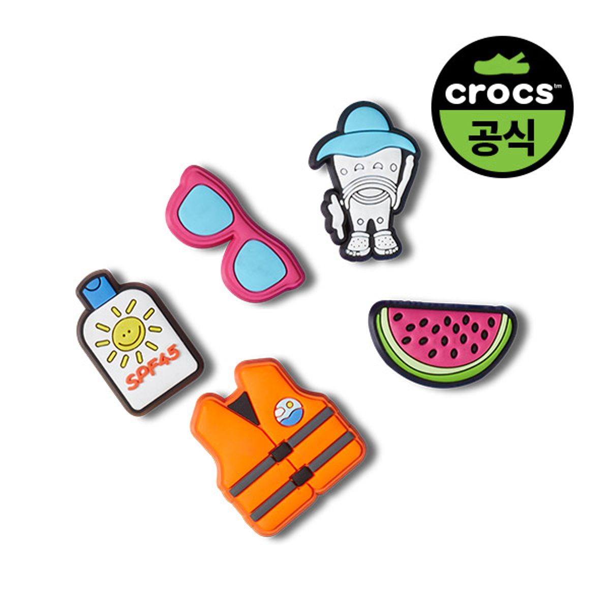 크록스(CROCS) 지비츠 데이 인 더 레이크 5 SET