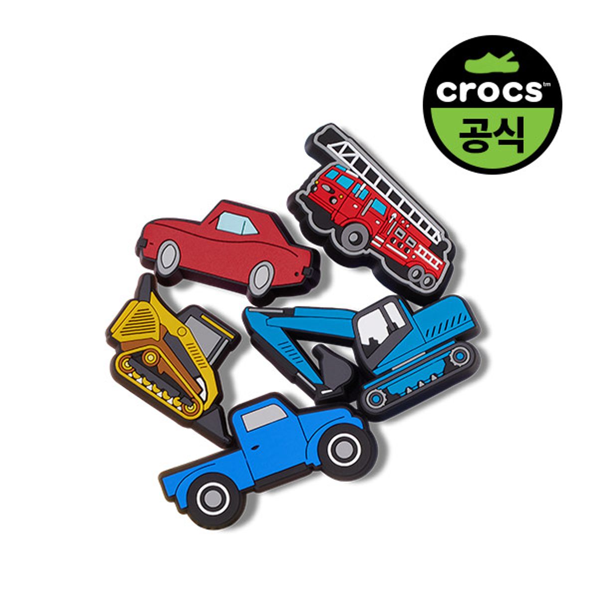 크록스키즈(CROCS KIDS) 지비츠 라이트 자동차 트럭  SET