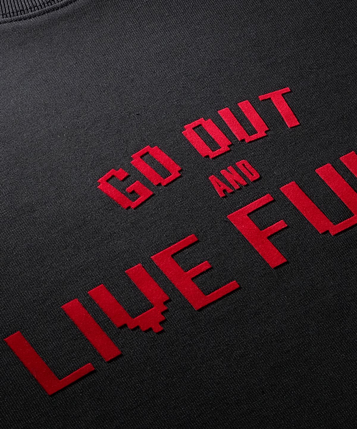 앤드 골프(AND GOLF) Live Funky Sweatshirt Black