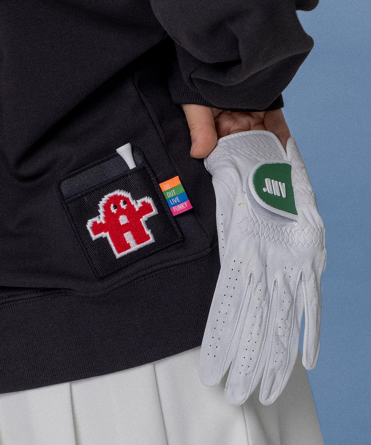 앤드 골프(AND GOLF) Live Funky Sweatshirt Black