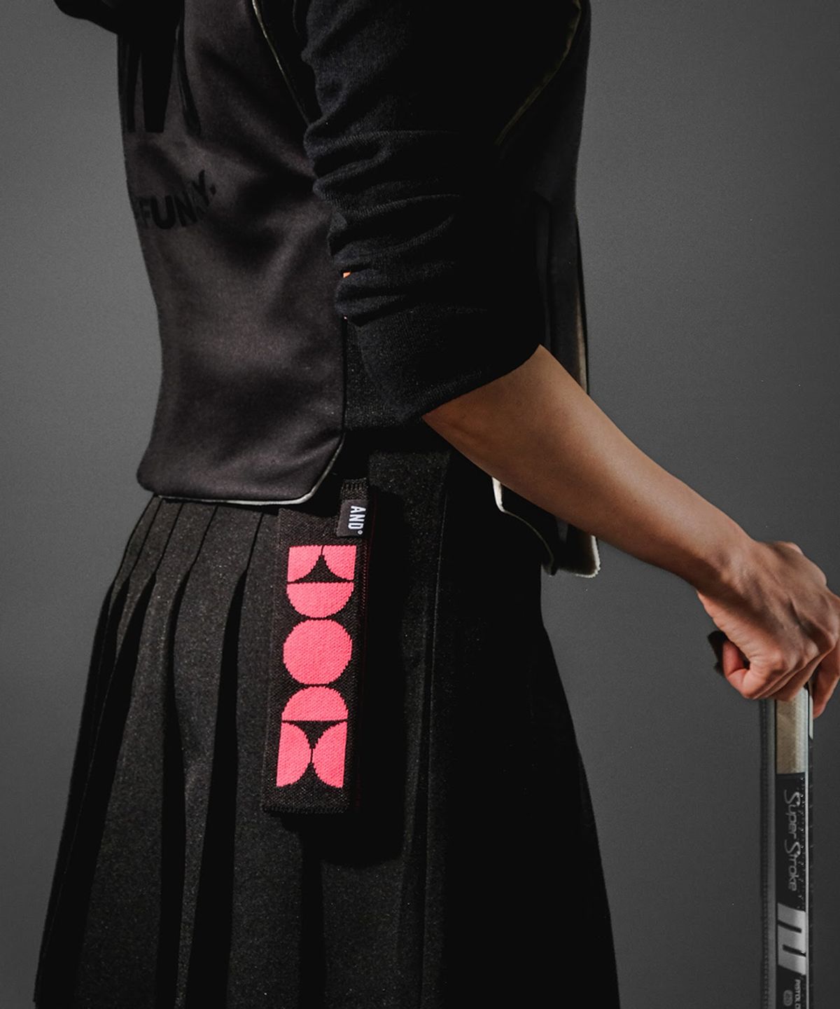 앤드 골프(AND GOLF) Pleats Ball Towel Modern Pink