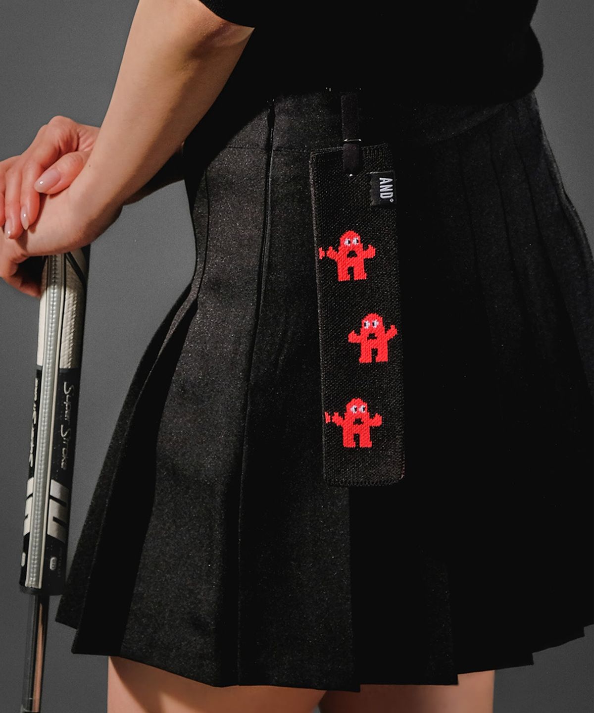 앤드 골프(AND GOLF) Pleats Ball Towel Small ANDY Red