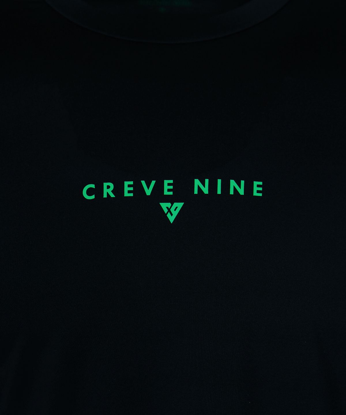 크리브나인(CREVE9) 냉감 레이어드 반팔 라운드BK