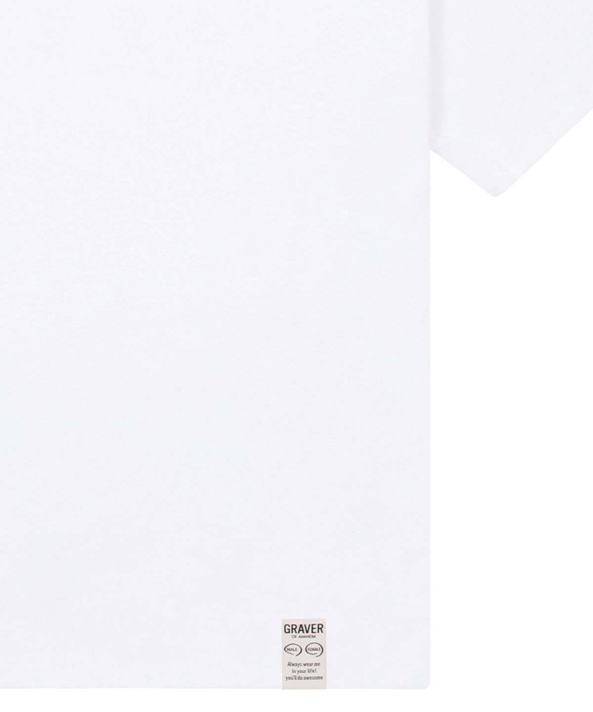 그레이버(GRAVER) [UNISEX]스몰 스프레이 플라워스마일 반팔티_화이트