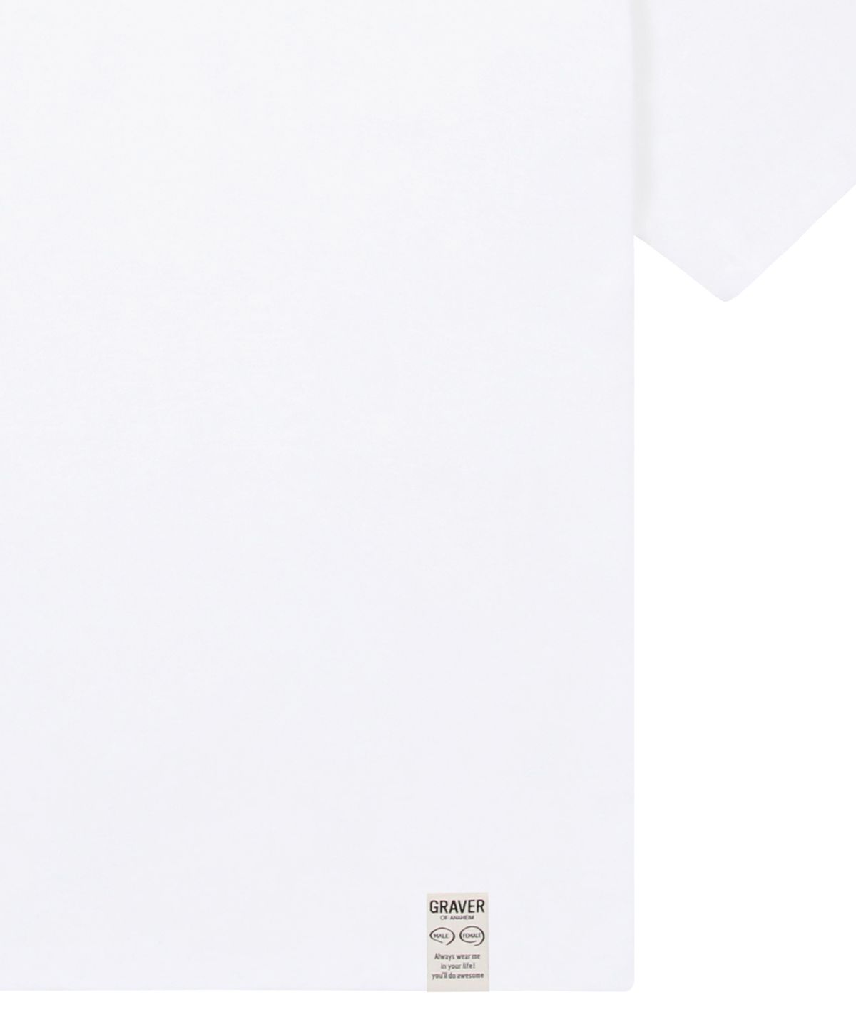 그레이버(GRAVER) [UNISEX]스몰 멀티플라워 드로잉스마일 반팔티_화이트