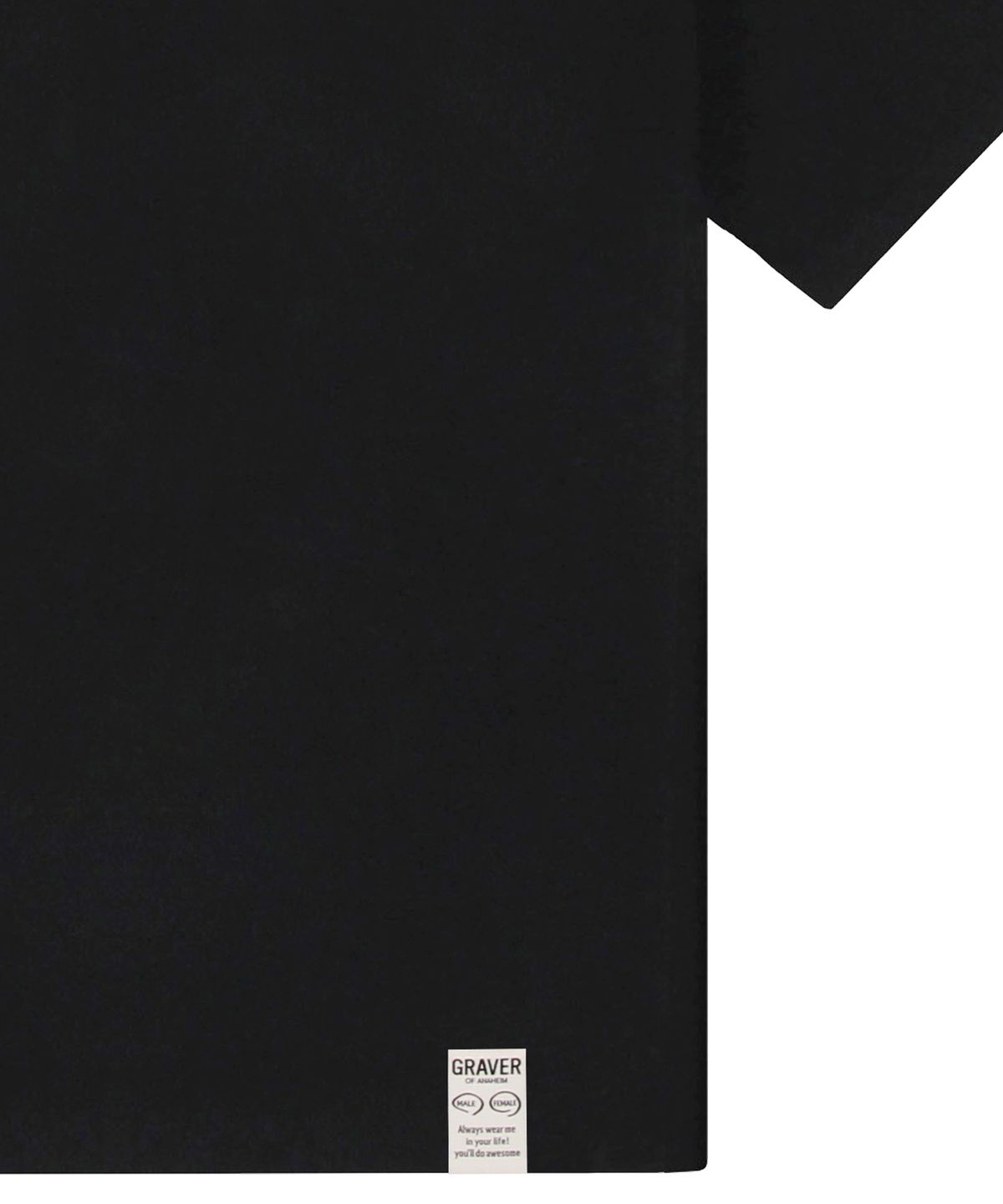 그레이버(GRAVER) [UNISEX]스몰 멀티플라워 드로잉스마일 반팔티_블랙