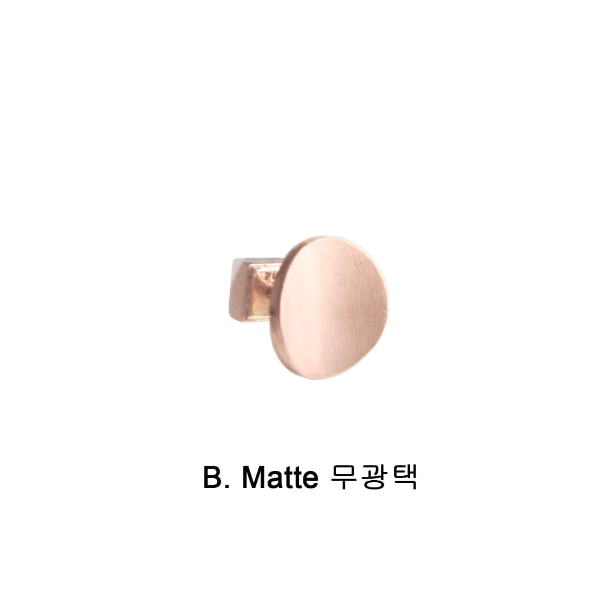 매즈믹(MEZMIC) 매직 골드 유광 무광  귀걸이 S