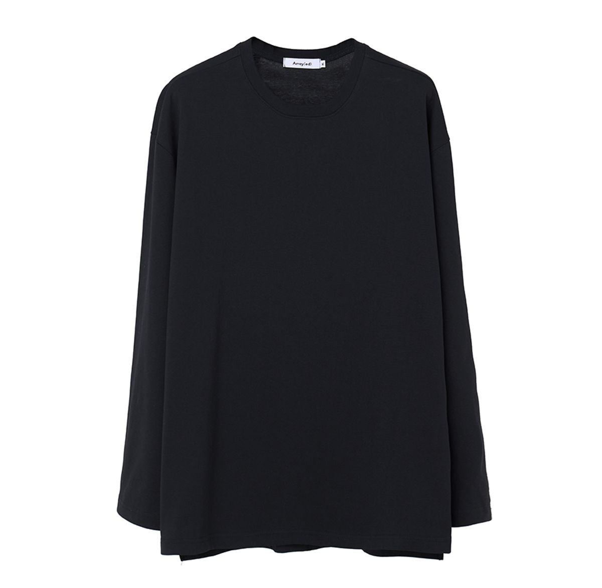 어레이드(ARRAYED) 릴렉스드 코튼 라운드 롱슬리브 티셔츠 [NAVY]