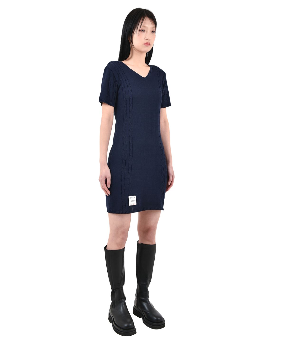 카타르시스(KATHARSIS) 미니 케이블 니트 원피스 NY _ONE SIZE