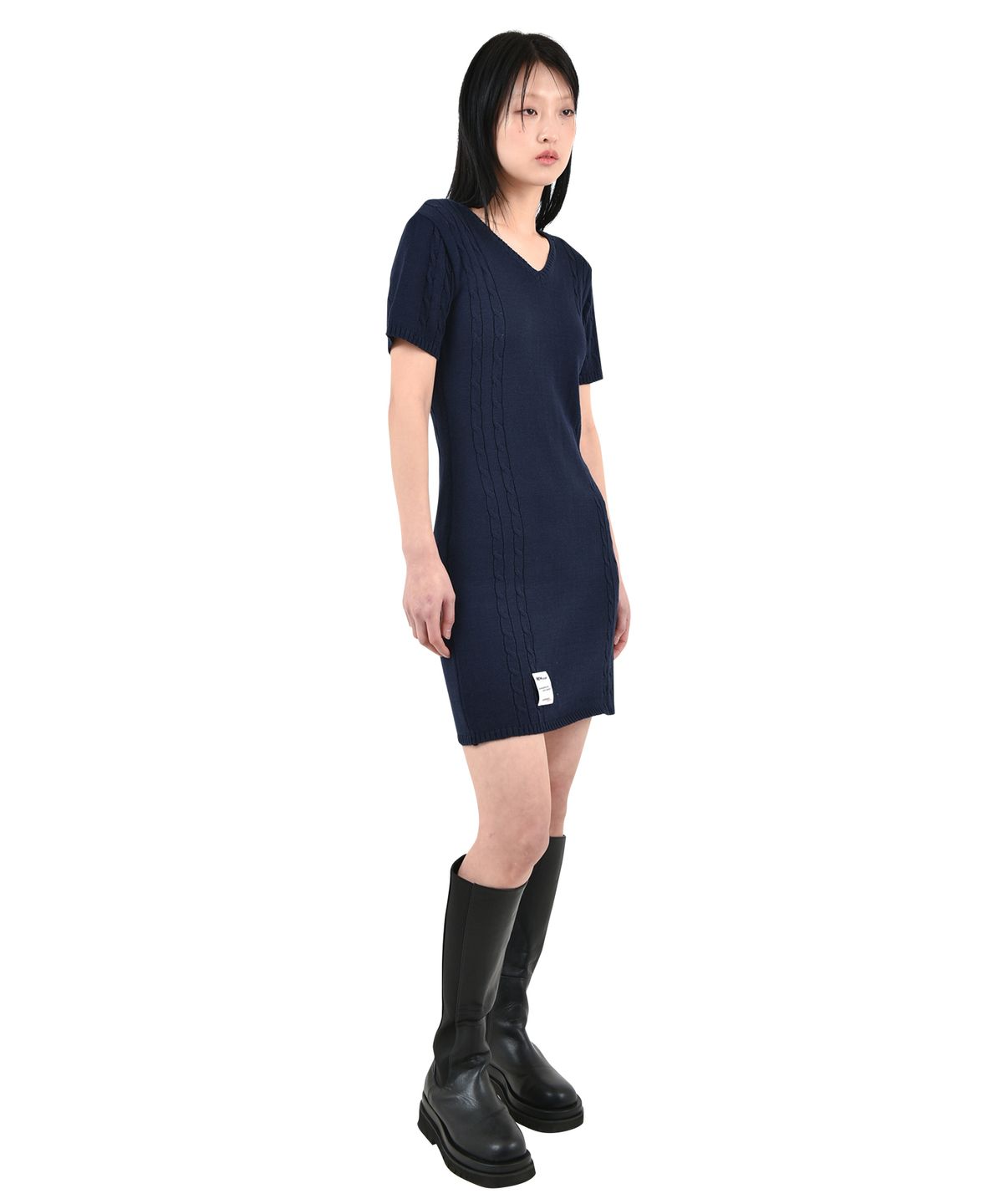 카타르시스(KATHARSIS) 미니 케이블 니트 원피스 NY _ONE SIZE