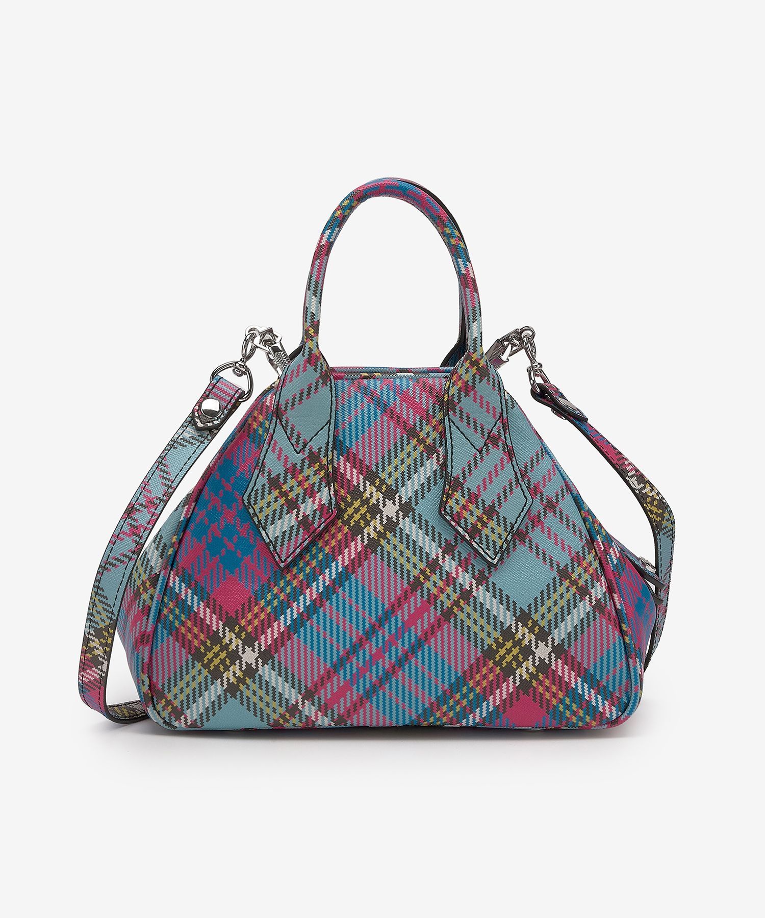 MUSINSA | VIVIENNE WESTWOOD Mini Yasmin Tartan Checked Tote Bag