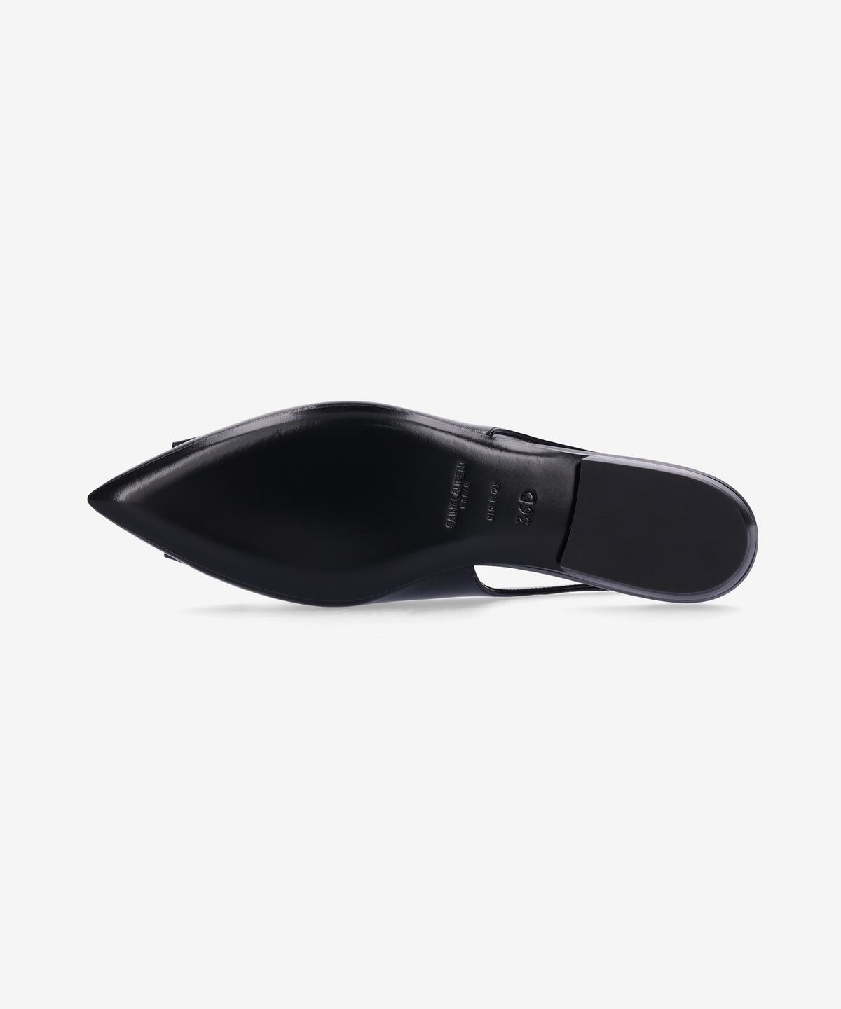 생로랑(SAINT LAURENT) 보우 아시아 플랫 슈즈 - 블랙:네이비 / 6547421ZJ101299