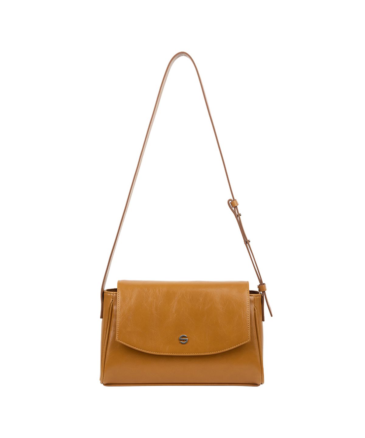 세미코드(SEMICODE) capture bag mini - crinkle camel