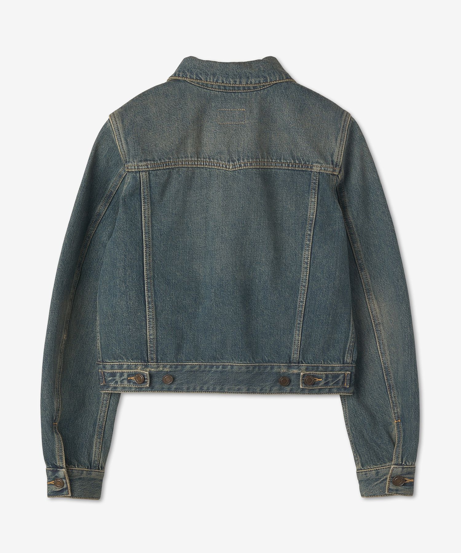 MUSINSA | SAINT LAURENT Classic Denim Jacket - Deep Vintage Blue