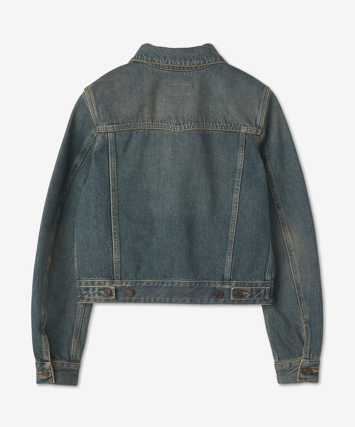 생로랑(SAINT LAURENT) 클래식 데님 재킷 - 딥 빈티지 블루 / 695196YC8684255
