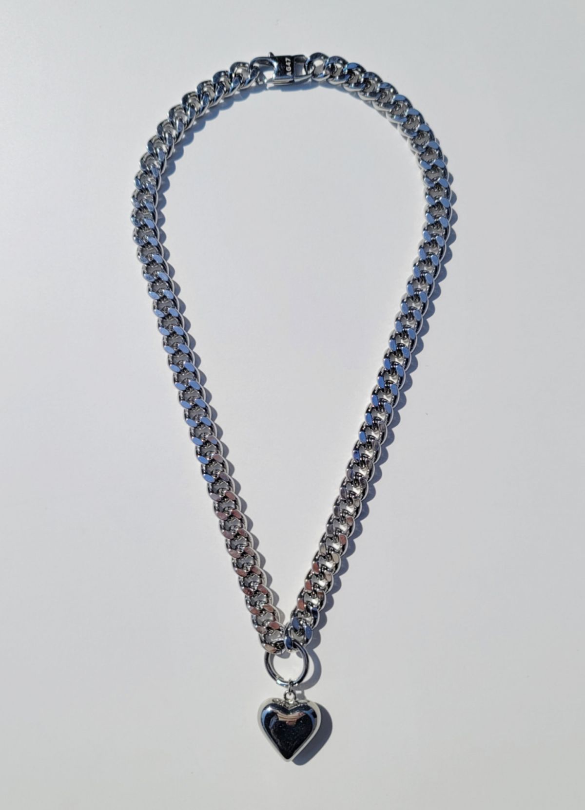 에이지47(AG47) 23-Necklace45 Heart Cuban chain
