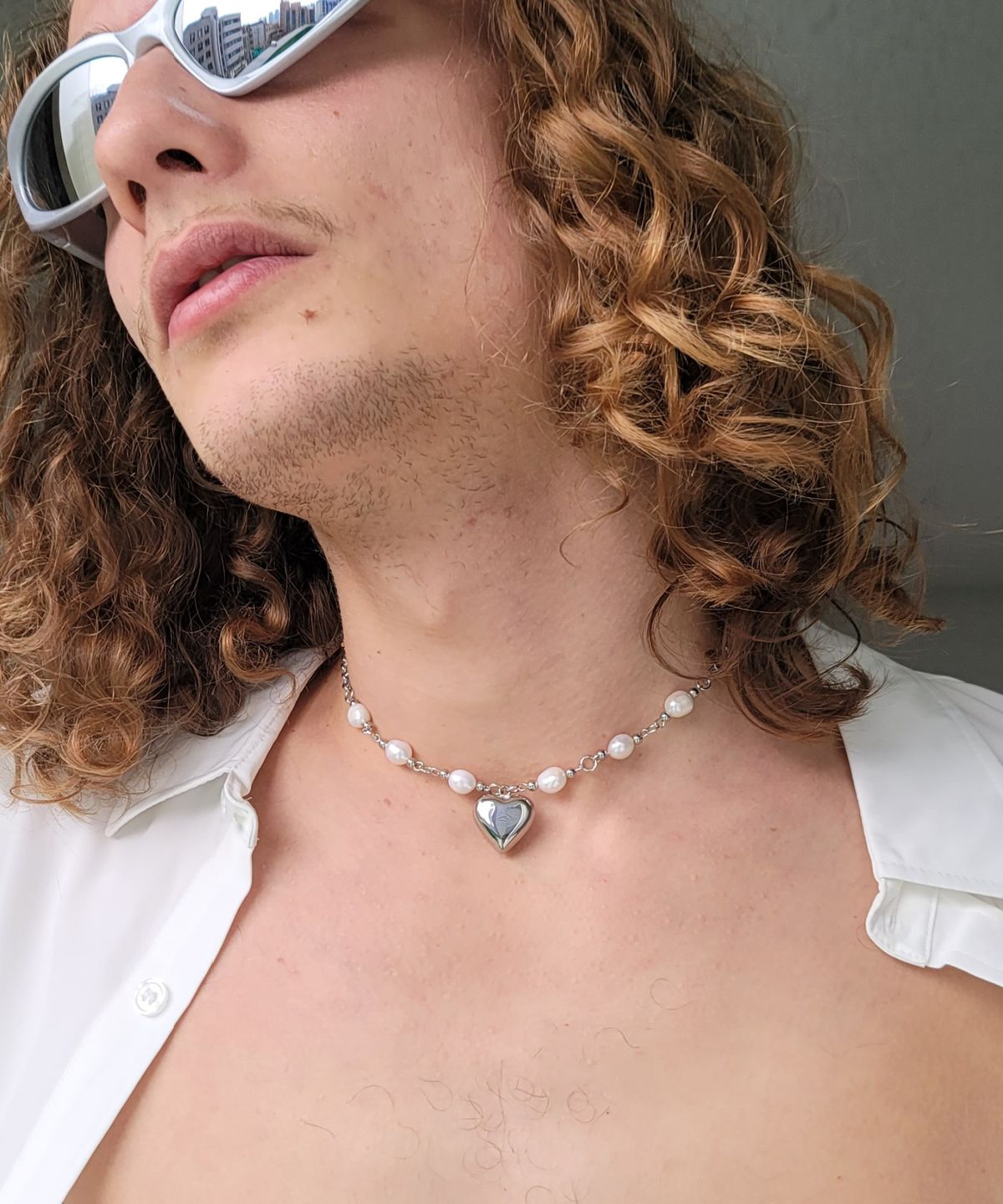 에이지47(AG47) 23-Necklace46 Heart Fresh Water Pearl